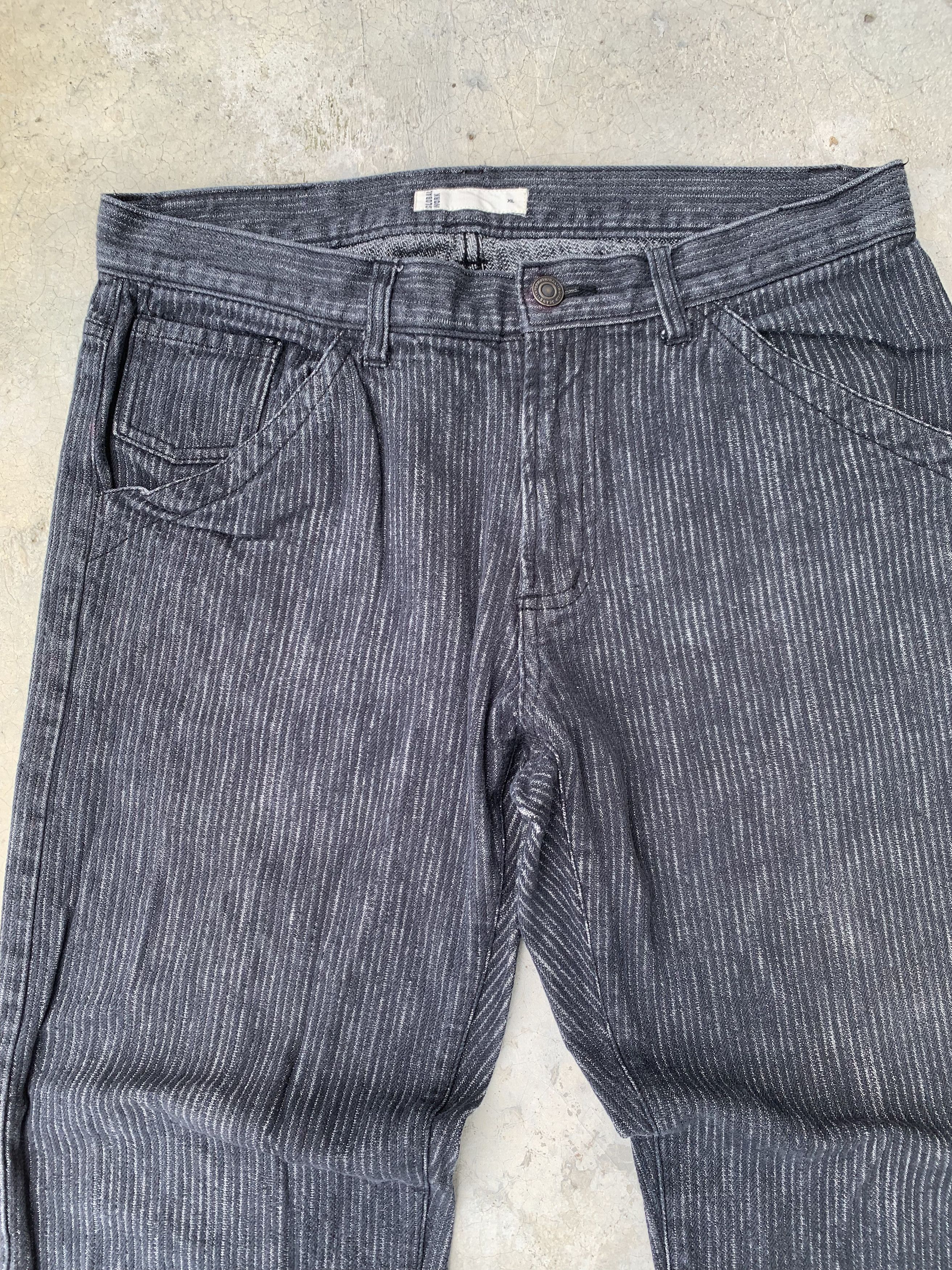Global Work Vintage Global Work Hickory Stripe Pants Size US 33 - 3 Thumbnail