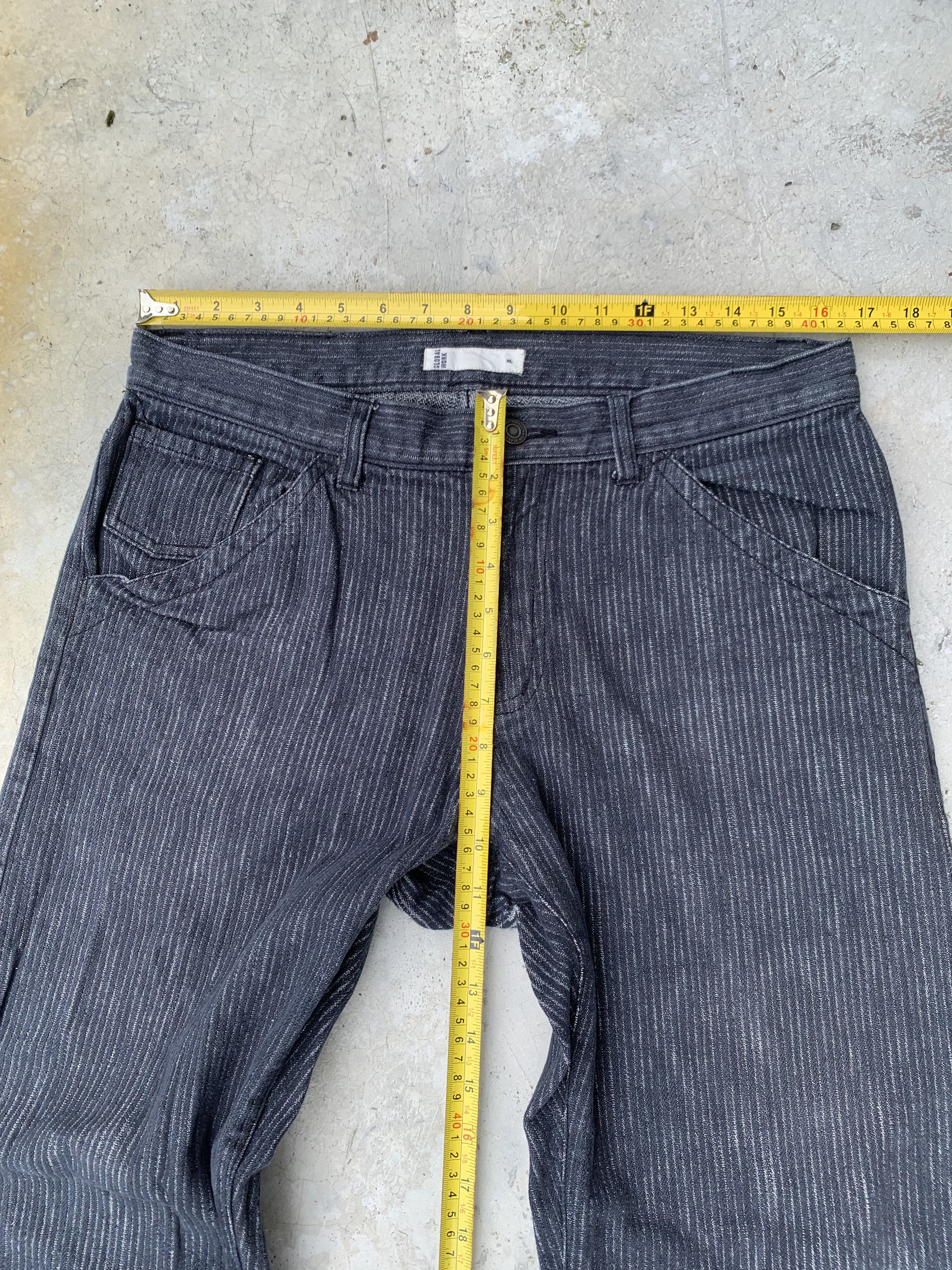 Global Work Vintage Global Work Hickory Stripe Pants Size US 33 - 5 Thumbnail