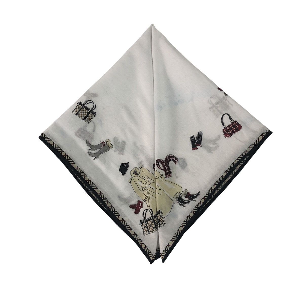 Burberry × Vintage Vintage Burberry Handkerchief Pocket Square Luxury 19X19 Size ONE SIZE - 2 Thumbnail