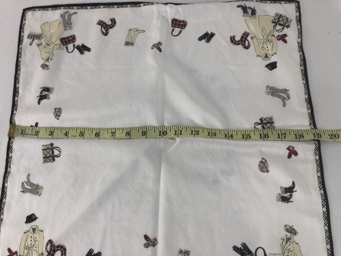 Burberry × Vintage Vintage Burberry Handkerchief Pocket Square Luxury 19X19 Size ONE SIZE - 5 Thumbnail