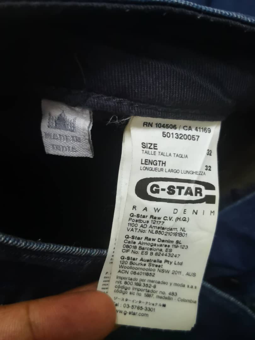 G-Star G STAR RAW DENIM JEANS Size US 33 - 3 Thumbnail