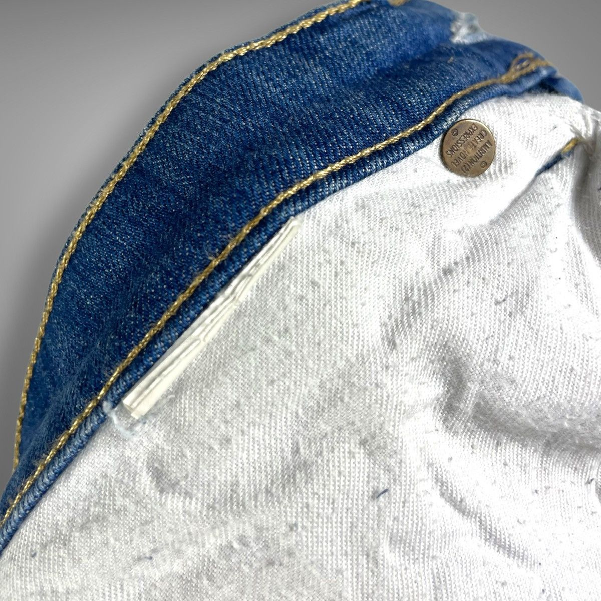 Acne Studios Acne Raw Blue Light Denim Jeans Y2K Size US 31 - 5 Thumbnail