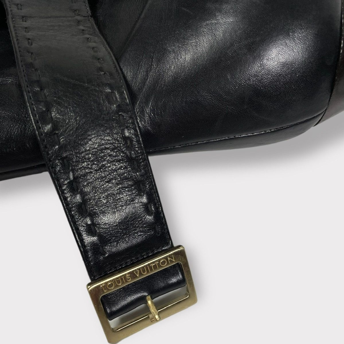 Vintage Louis Vuitton Leather Metal Logo High-Top Boots Size US 9 / IT 39 - 4 Thumbnail