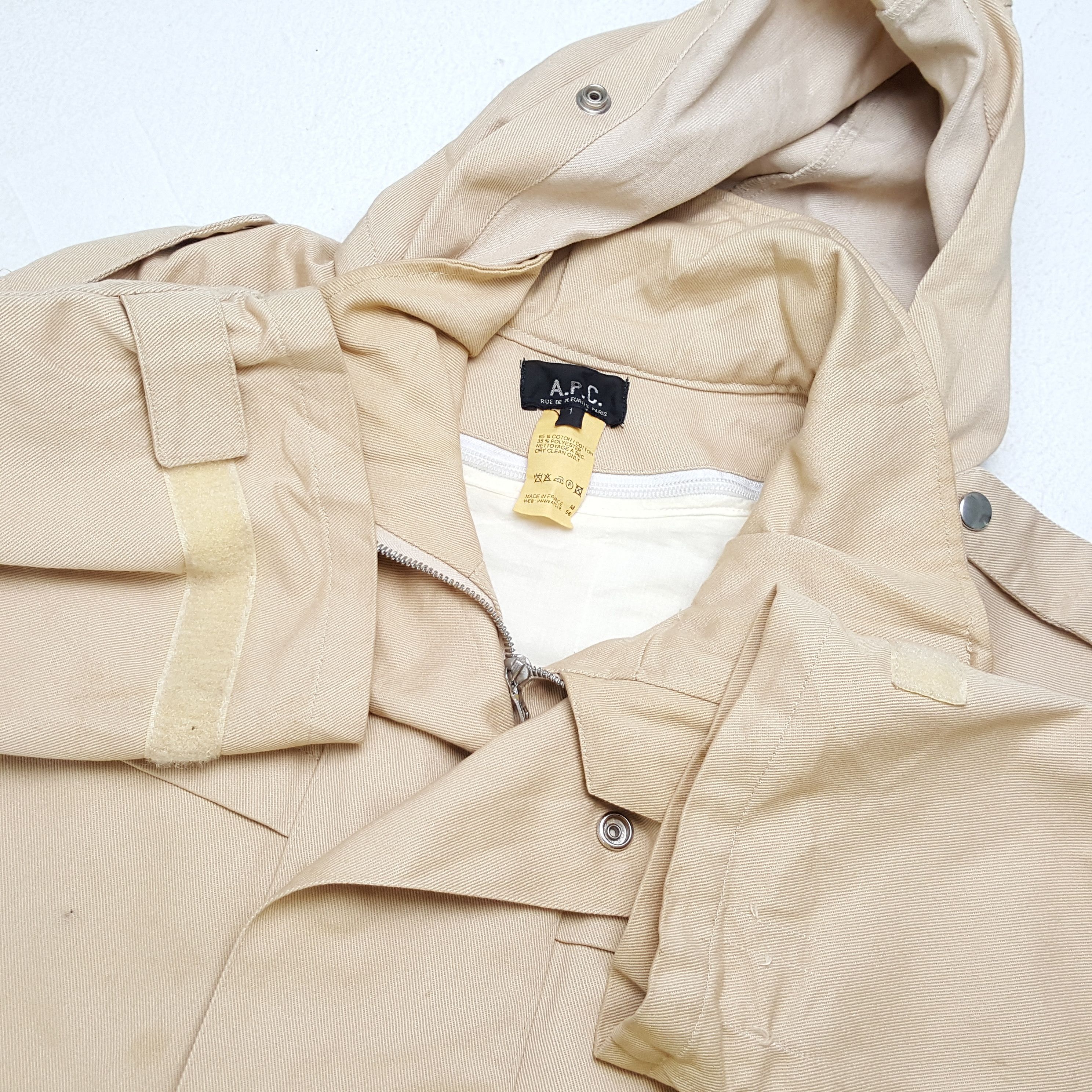 A.P.C. × Japanese Brand × Vintage Vintage A.P.C. Japanese Brand Custom Style Hoodies Jacket Size US M / EU 48-50 / 2 - 8 Thumbnail