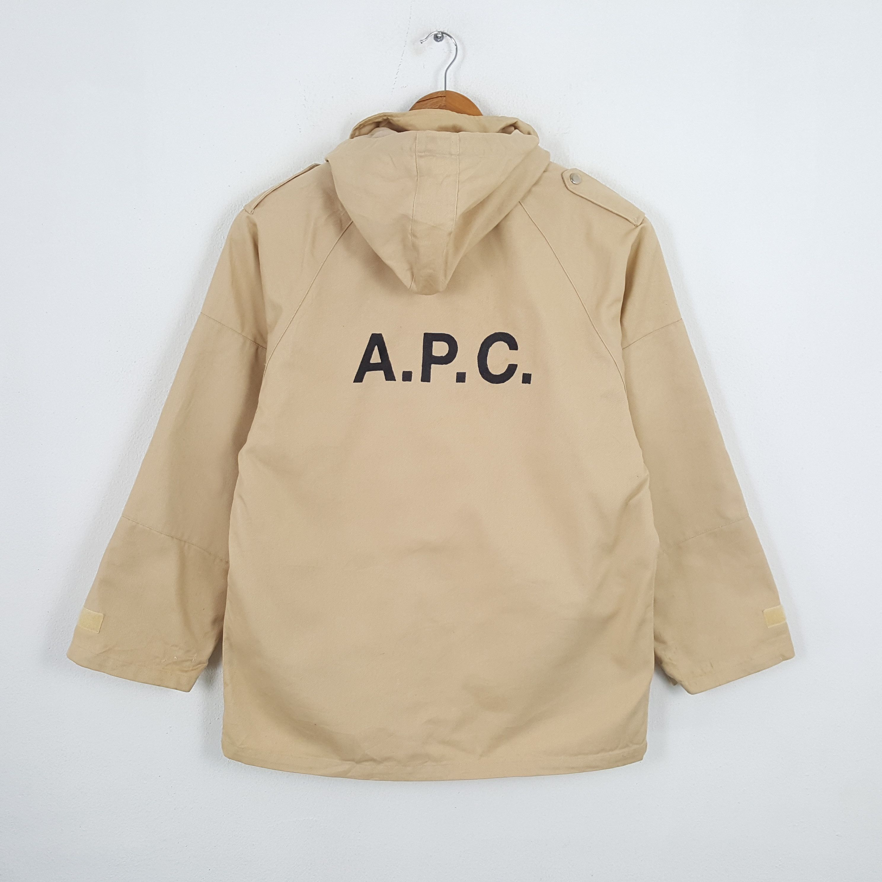 Vintage A.P.C. Japanese Brand Custom Style Hoodies Jacket