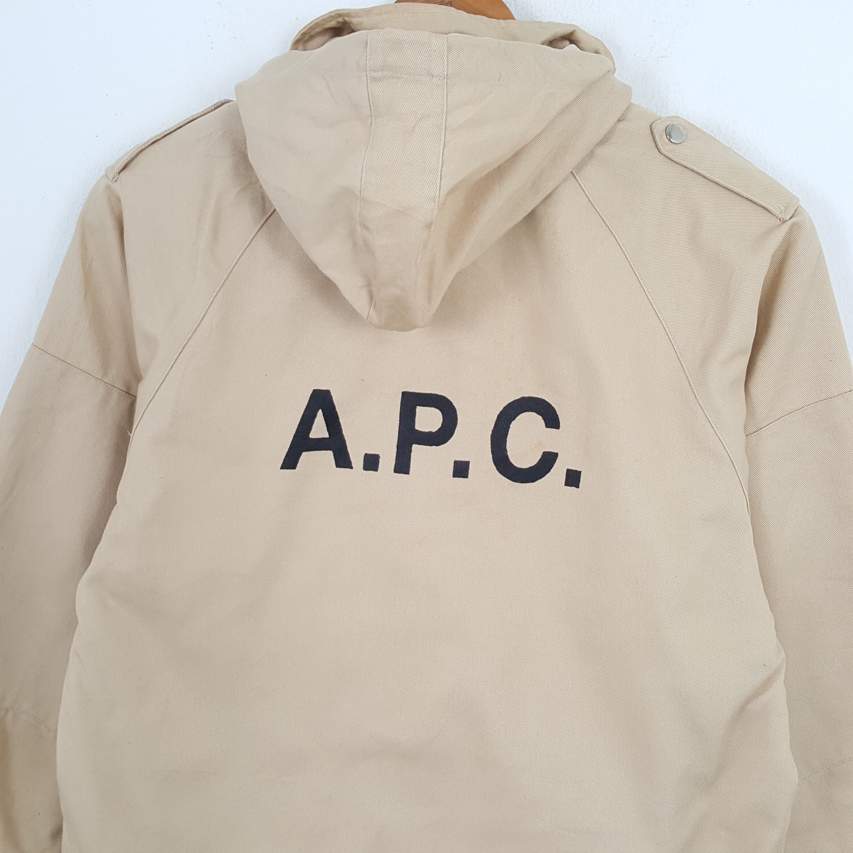 A.P.C. × Japanese Brand × Vintage Vintage A.P.C. Japanese Brand Custom Style Hoodies Jacket Size US M / EU 48-50 / 2 - 2 Thumbnail