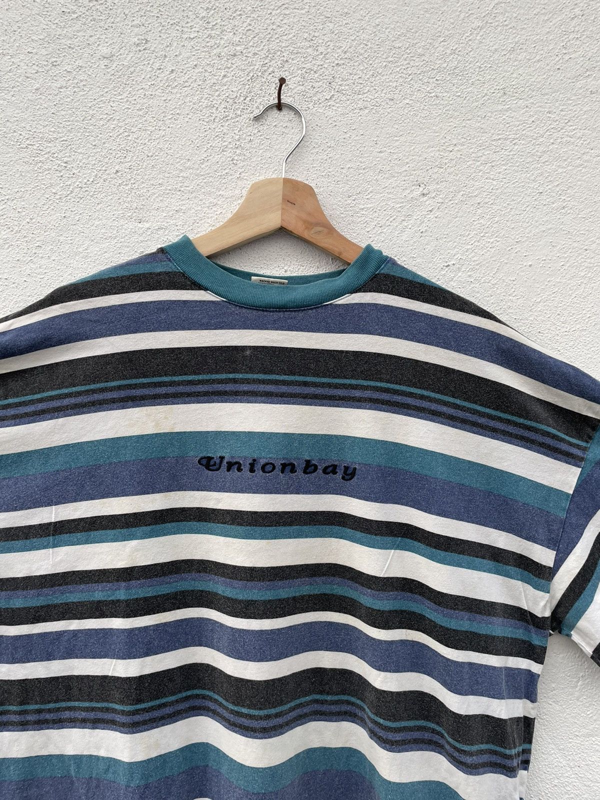 UNIONBAY Vintage Union Bay Striped T Shirt Made Usa Size US XL / EU 56 / 4 - 2 Thumbnail
