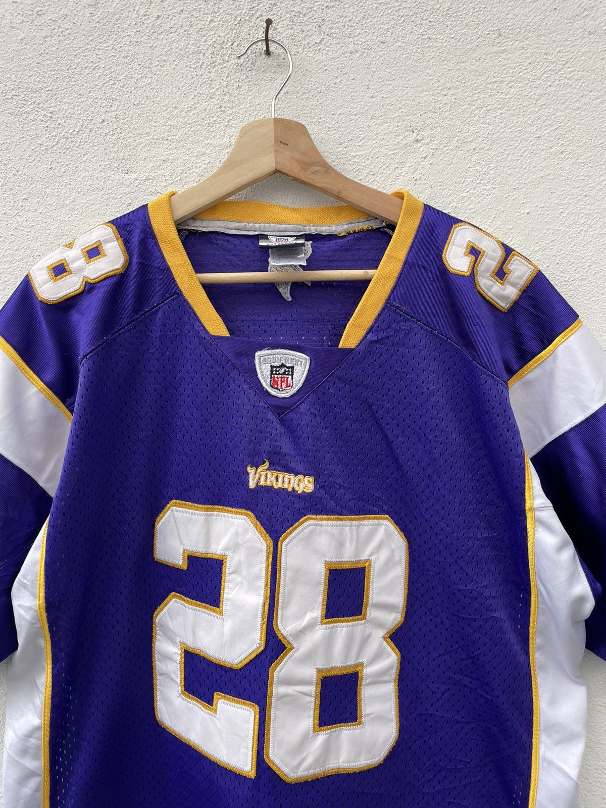 NFL × Reebok × Vintage Vintage Viking NFL # 28 peterson Jersey Size US L / EU 52-54 / 3 - 3 Thumbnail