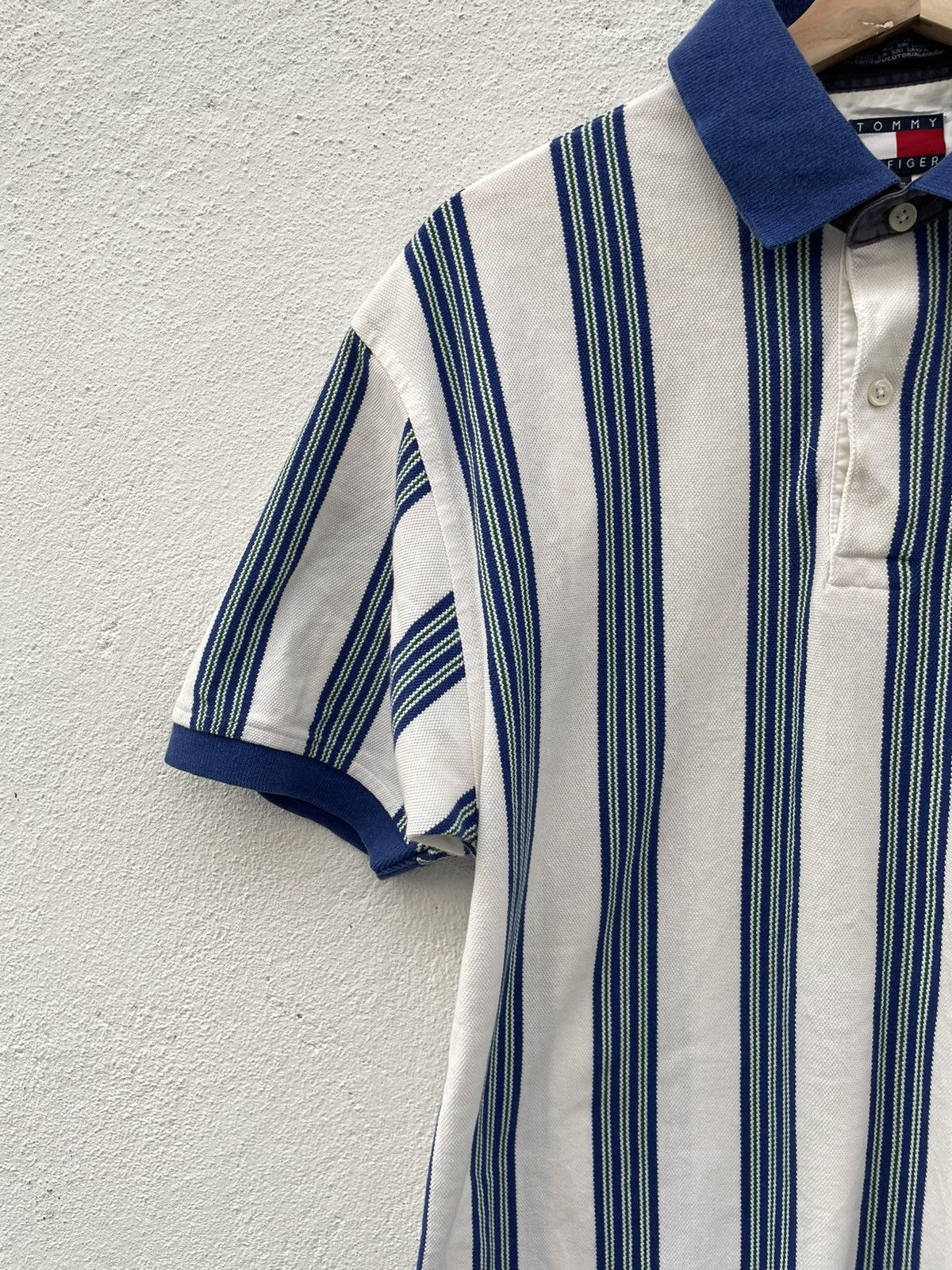 Tommy Hilfiger × Vintage Vintage Tommy Hilfiger Striped Polos Size US M / EU 48-50 / 2 - 4 Thumbnail