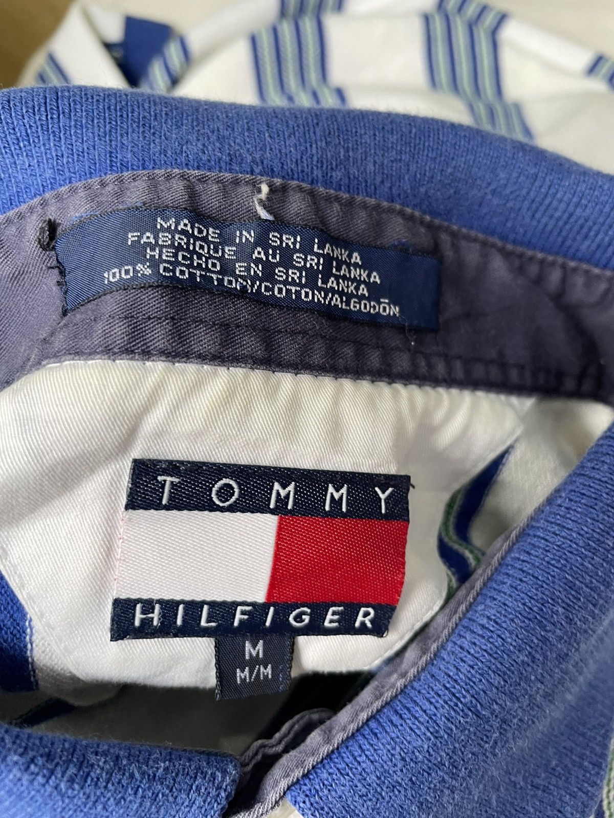 Tommy Hilfiger × Vintage Vintage Tommy Hilfiger Striped Polos Size US M / EU 48-50 / 2 - 9 Thumbnail