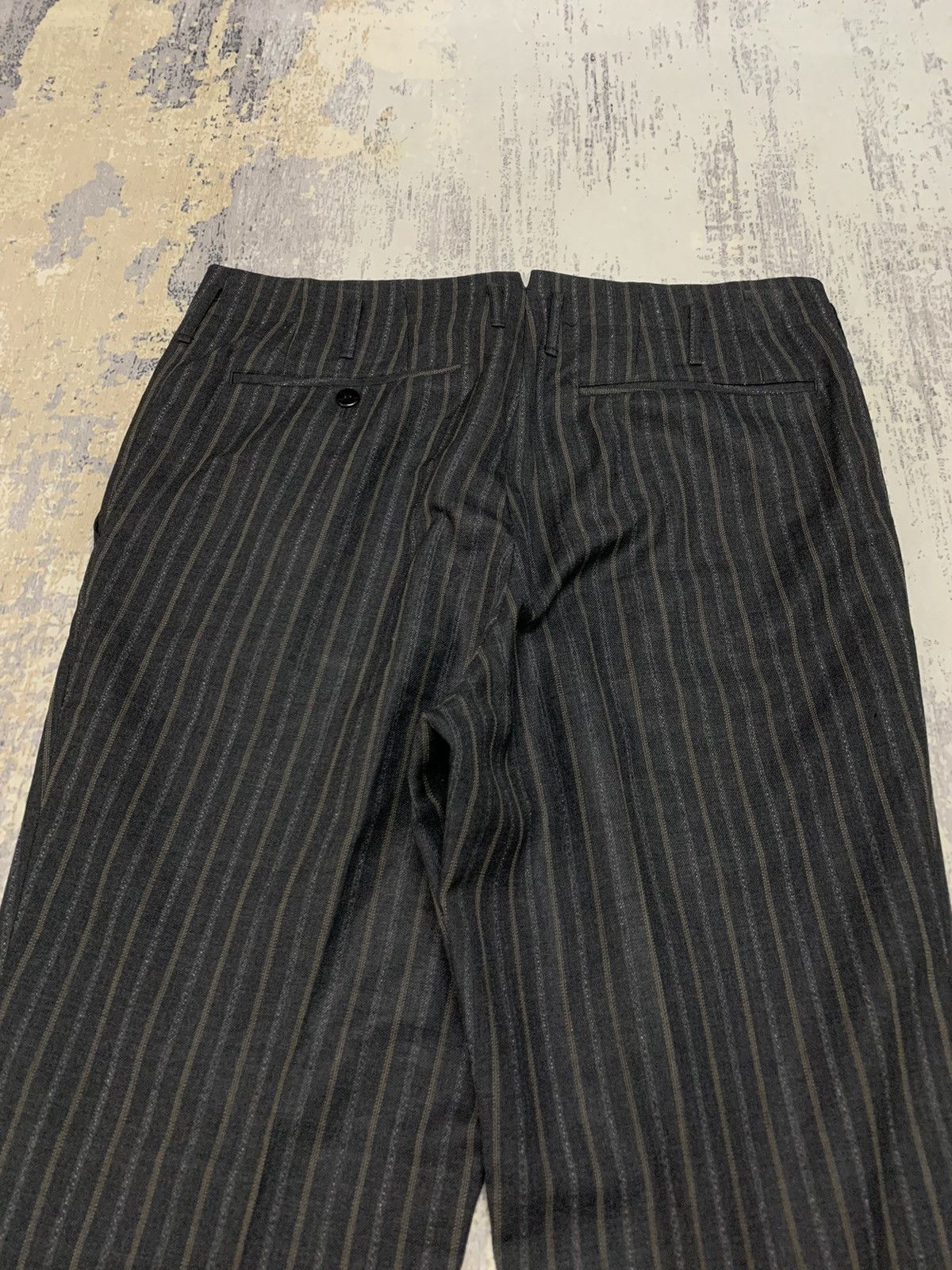 Japanese Brand Vintage Retro Stripe Made In England Cropped Pant 32x27.5 Size US 32 / EU 48 - 5 Thumbnail