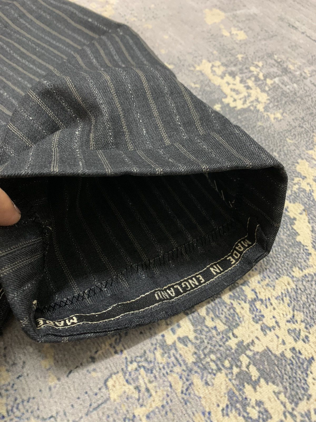 Japanese Brand Vintage Retro Stripe Made In England Cropped Pant 32x27.5 Size US 32 / EU 48 - 9 Thumbnail