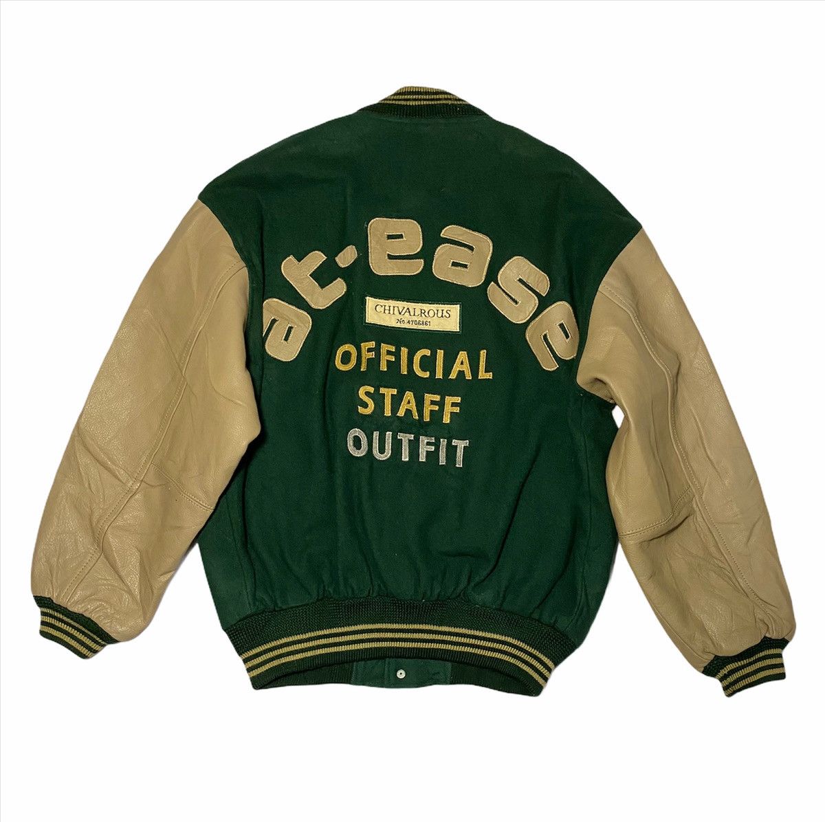 Leather Japanese Brand At-Ease Varsity Bomber Letterman’s jackets Size US L / EU 52-54 / 3 - 1 Thumbnail