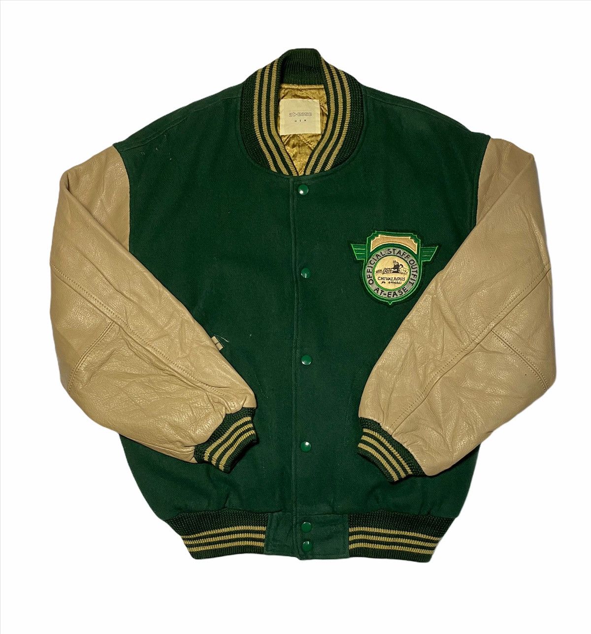 Leather Japanese Brand At-Ease Varsity Bomber Letterman’s jackets Size US L / EU 52-54 / 3 - 2 Thumbnail