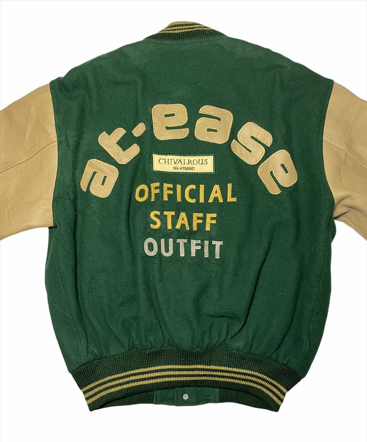Leather Japanese Brand At-Ease Varsity Bomber Letterman’s jackets Size US L / EU 52-54 / 3 - 4 Thumbnail