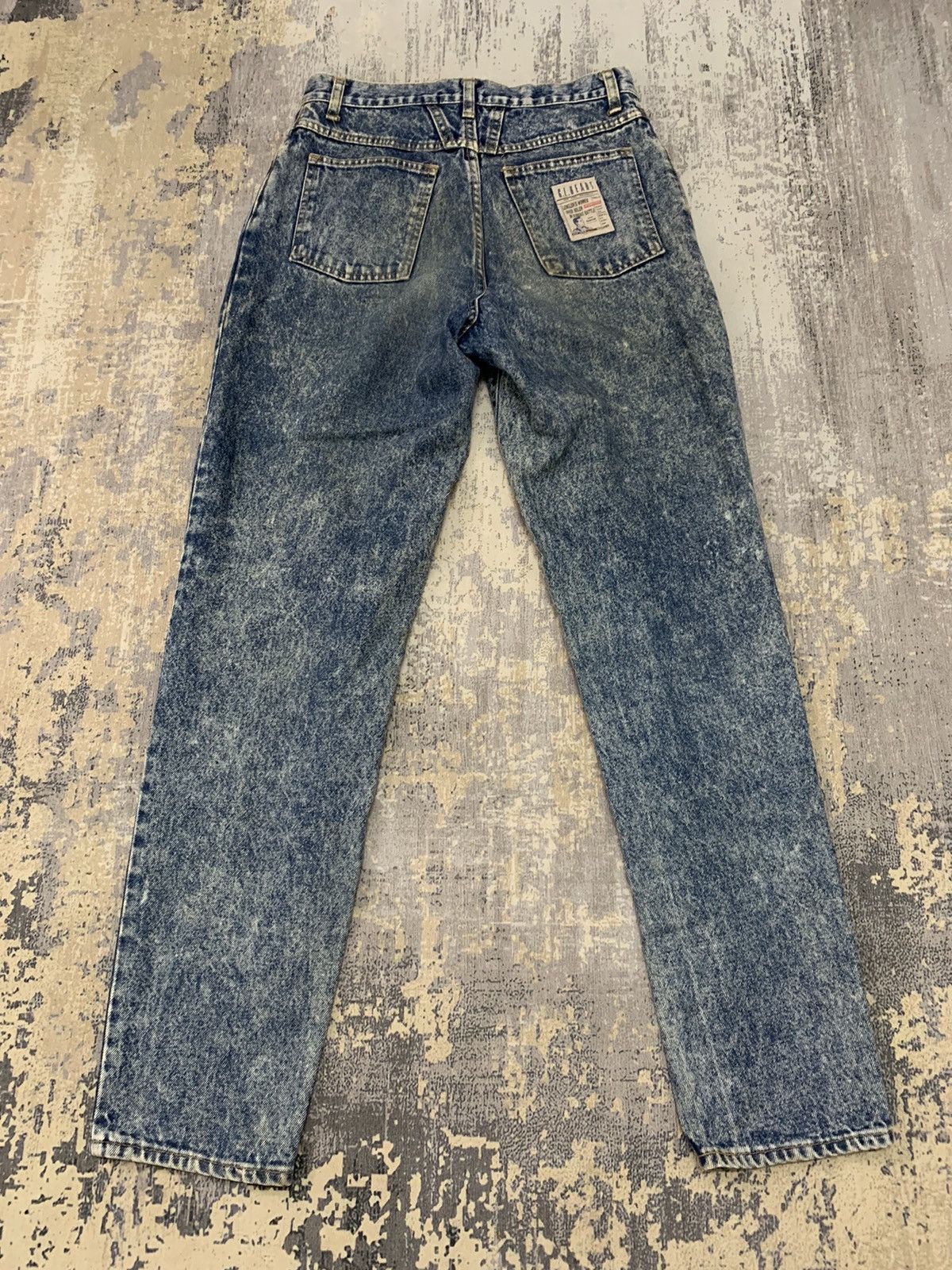 Vintage G.L.Heart Denim Acid Wash Retro Punk Tapered Jeans 28x30 Size US 28 / EU 44 - 2 Thumbnail