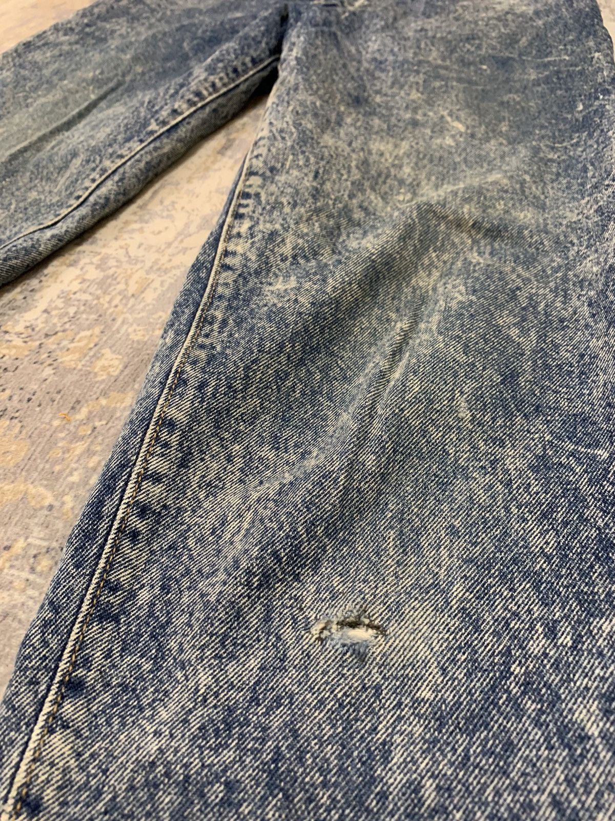 Vintage G.L.Heart Denim Acid Wash Retro Punk Tapered Jeans 28x30 Size US 28 / EU 44 - 6 Thumbnail