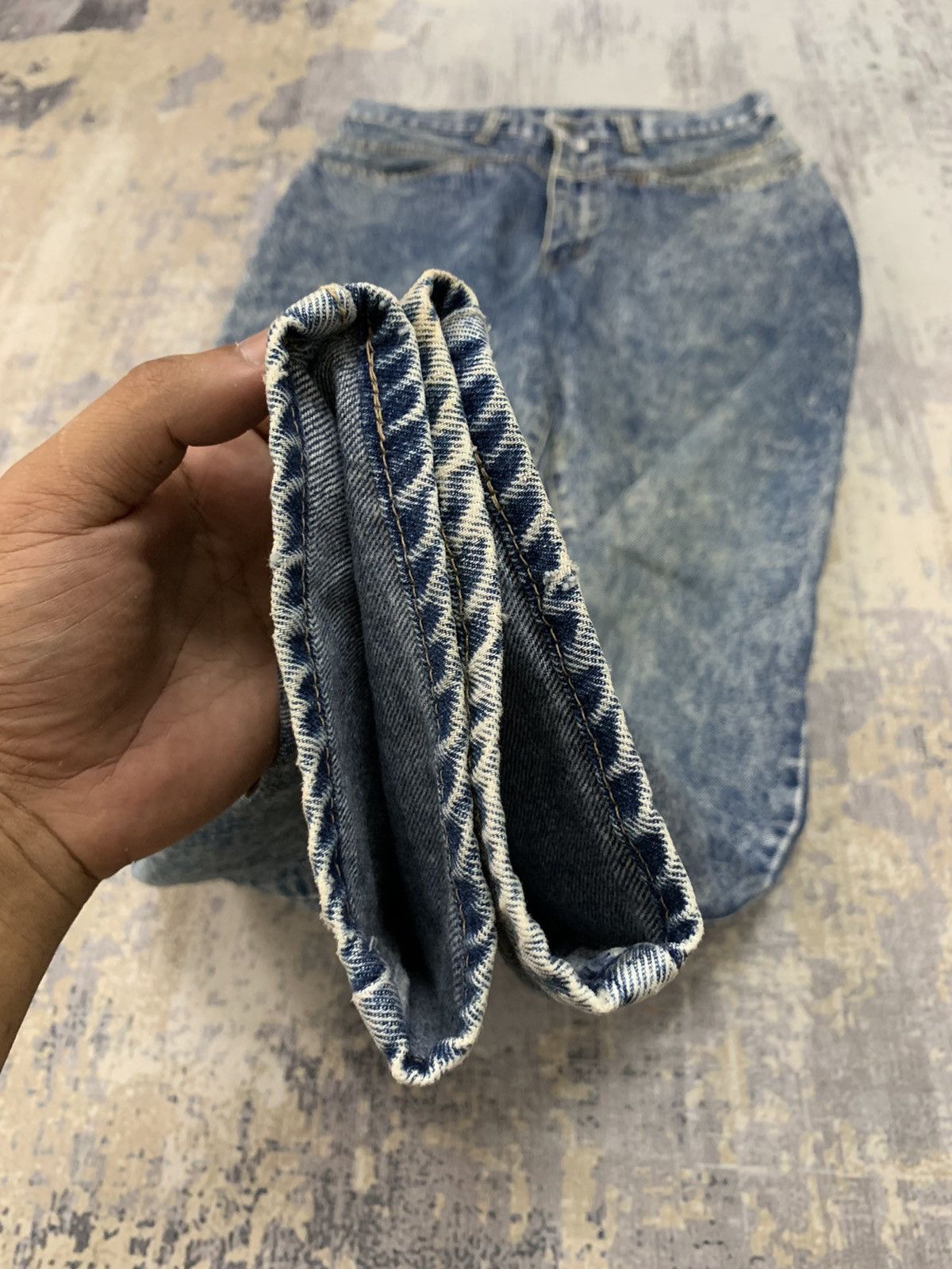 Vintage G.L.Heart Denim Acid Wash Retro Punk Tapered Jeans 28x30 Size US 28 / EU 44 - 8 Thumbnail