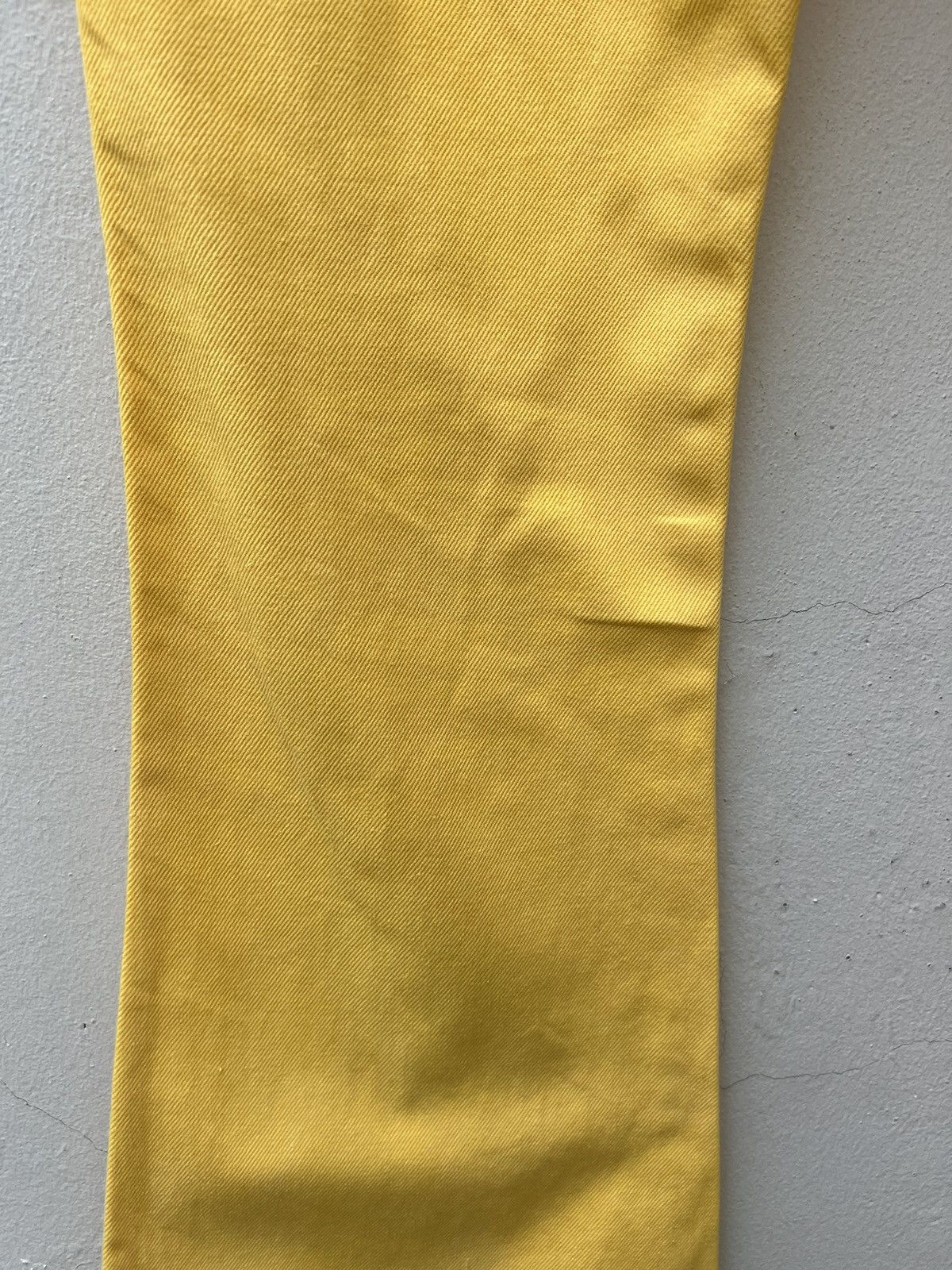 Big John Vintage 90s Big John Japan Yellow Denim Super Flare Jeans Size US 30 / EU 46 - 16 Thumbnail