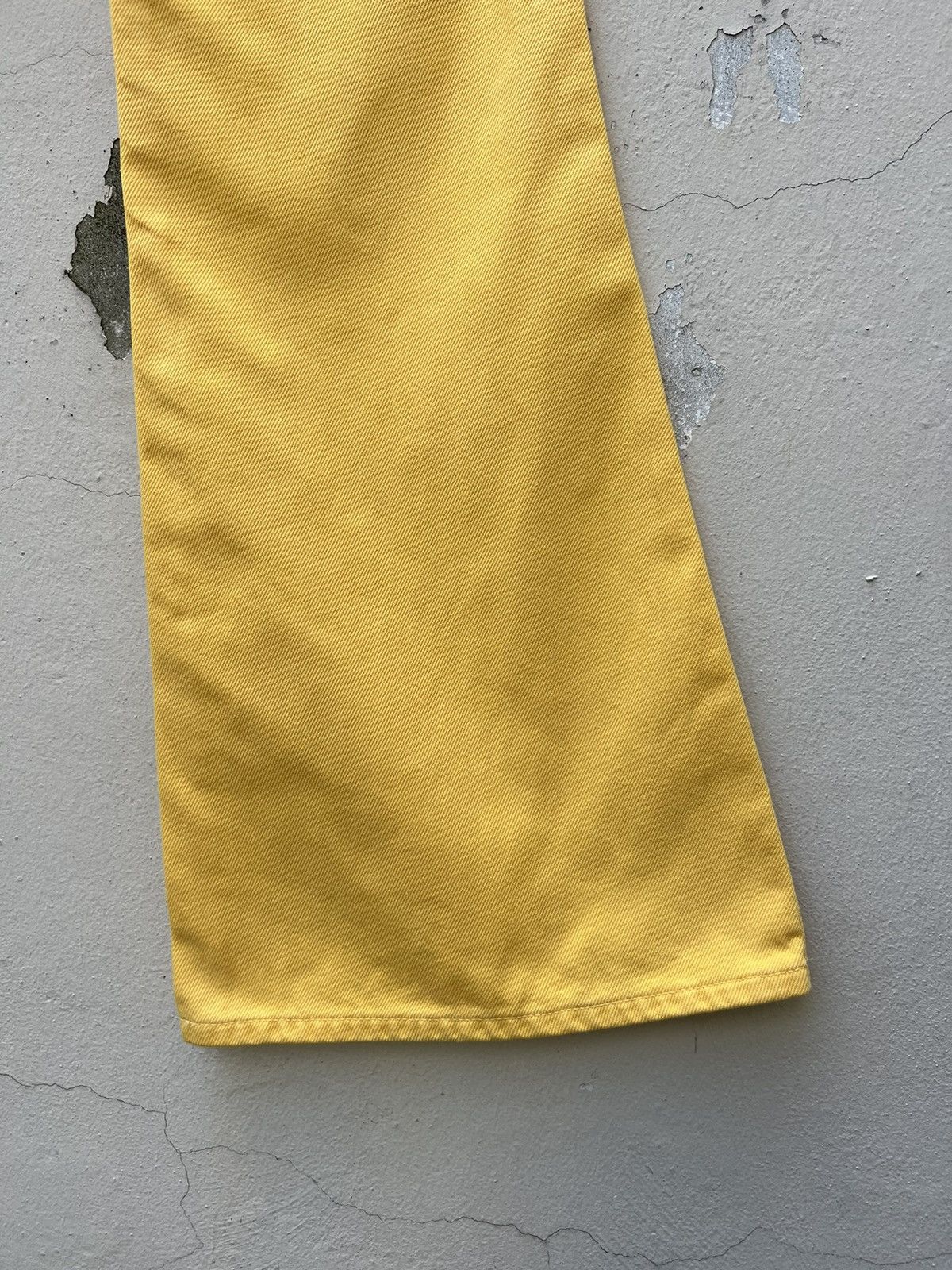 Big John Vintage 90s Big John Japan Yellow Denim Super Flare Jeans Size US 30 / EU 46 - 22 Thumbnail
