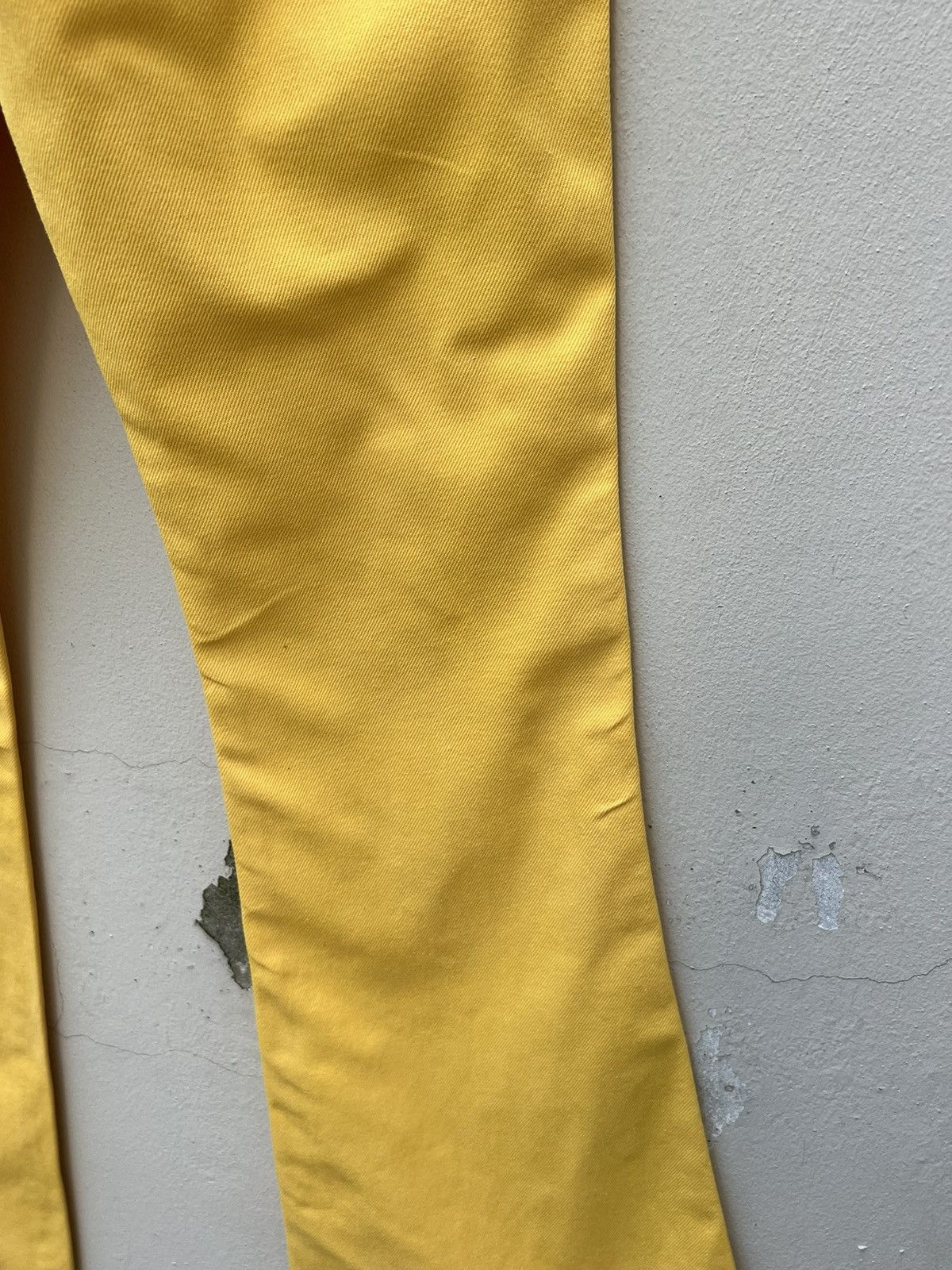 Big John Vintage 90s Big John Japan Yellow Denim Super Flare Jeans Size US 30 / EU 46 - 21 Thumbnail