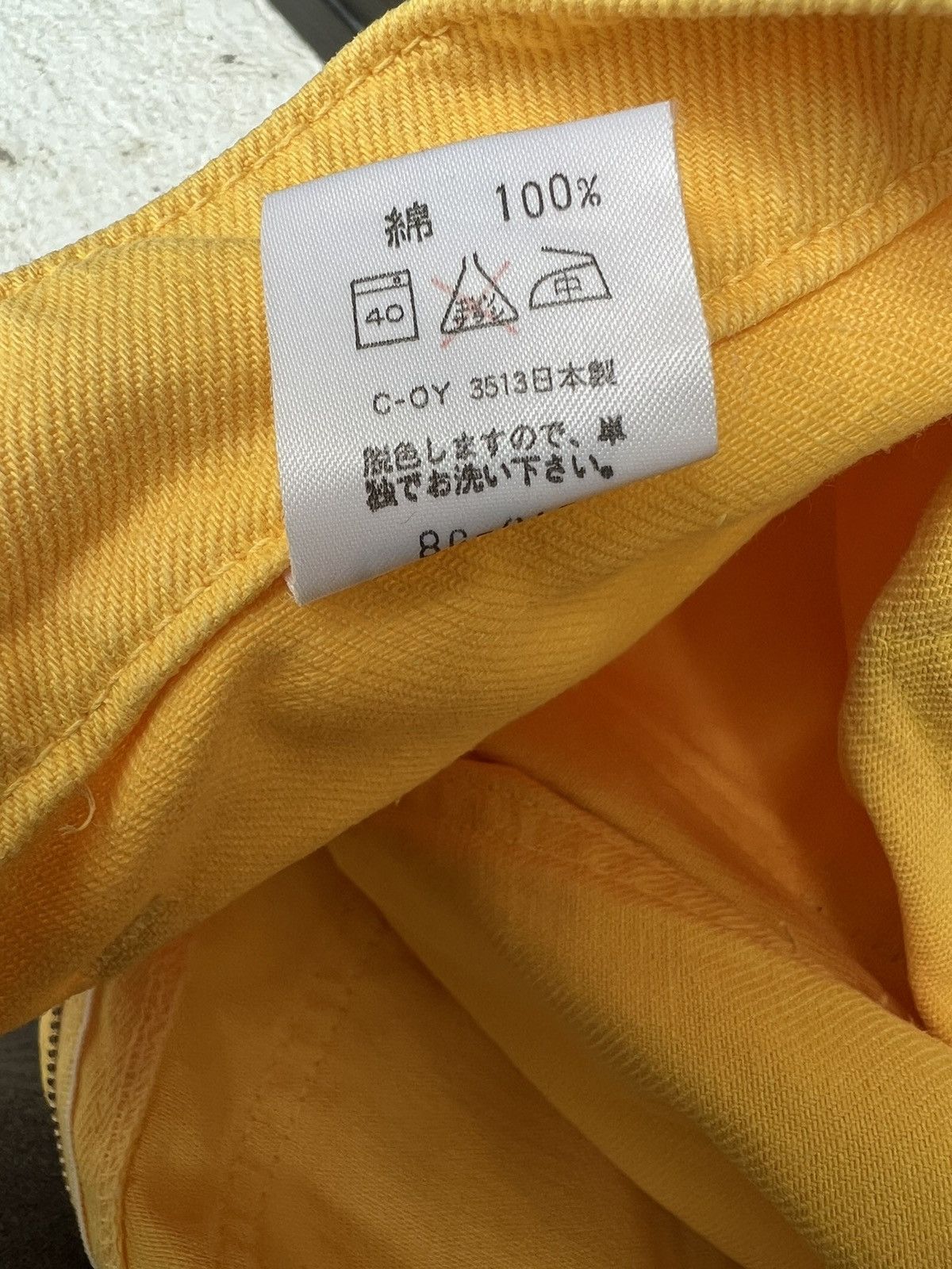 Big John Vintage 90s Big John Japan Yellow Denim Super Flare Jeans Size US 30 / EU 46 - 24 Thumbnail
