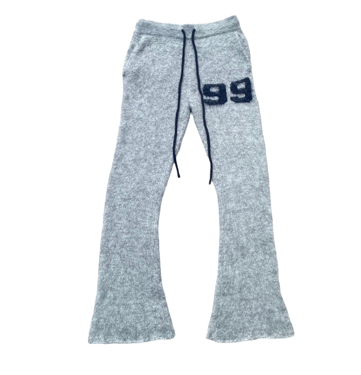 Pre-owned Grailed Mohair Flare Pants Brainwashed In Grey