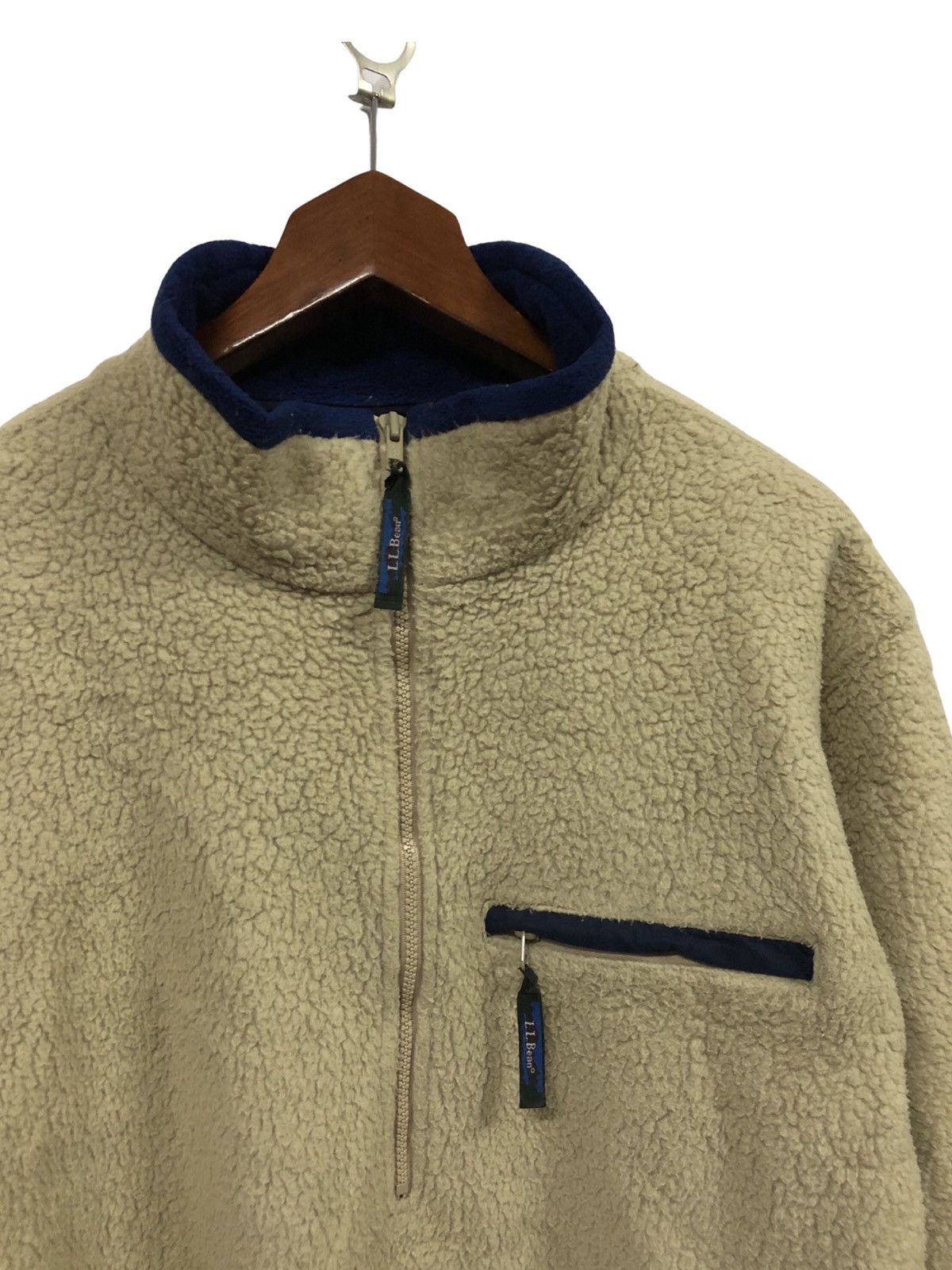 L.L. Bean L.L. Bean Half Zip Fleece Sweater Size US L / EU 52-54 / 3 - 3 Thumbnail