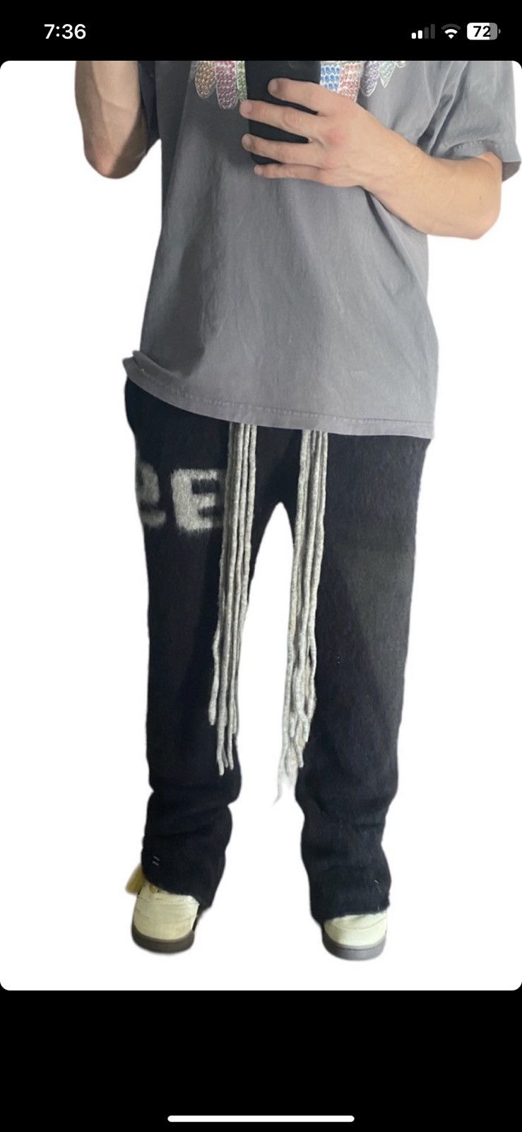 Japanese Brand Mohair Flare pants Brainwashed Size US 36 / EU 52 - 4 Thumbnail