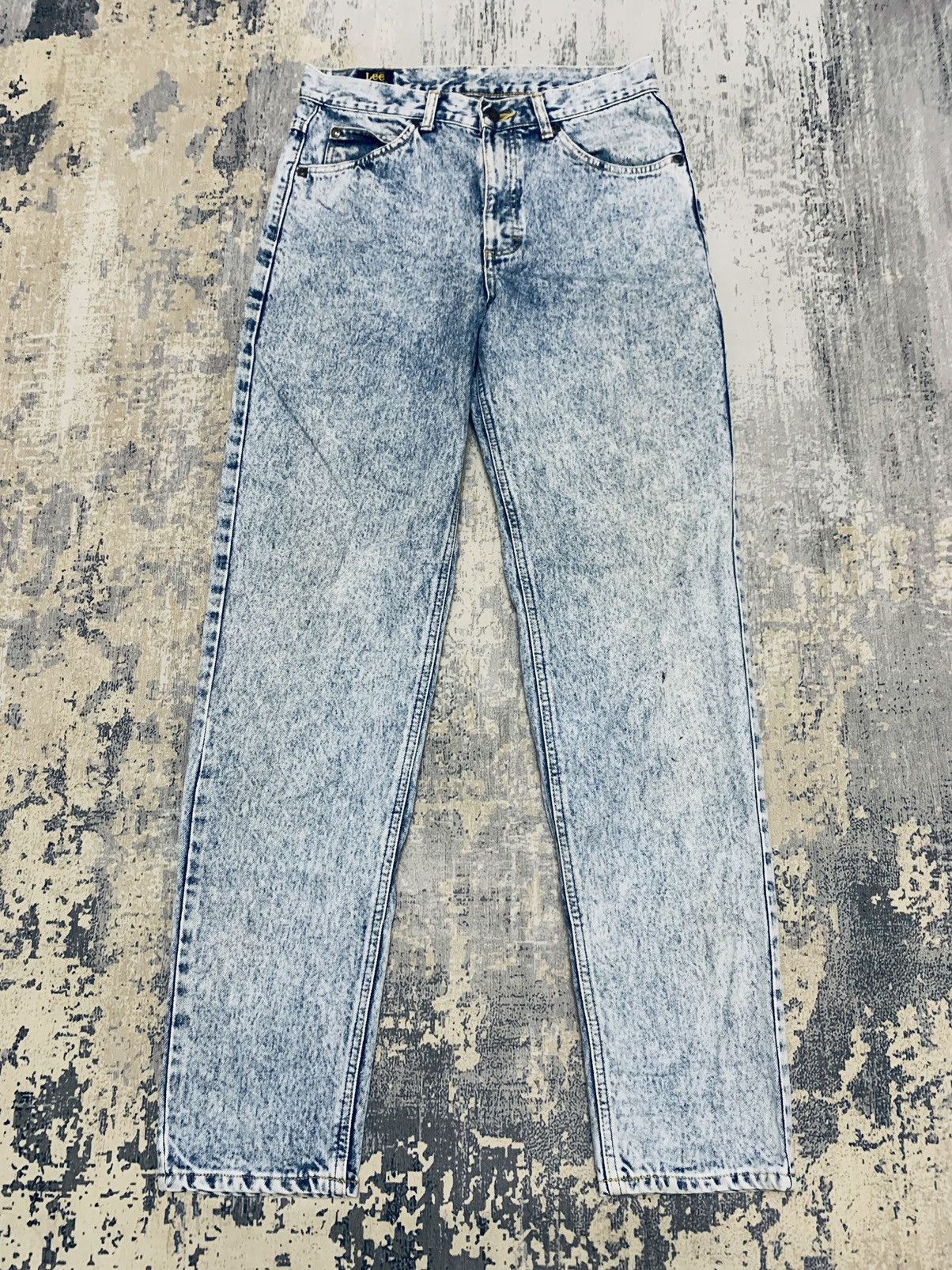 image of 14Th Addiction x If Six Was Nine Vintage Lee Riders Acid Wash Seditionaries Denim 30X31 in Blue