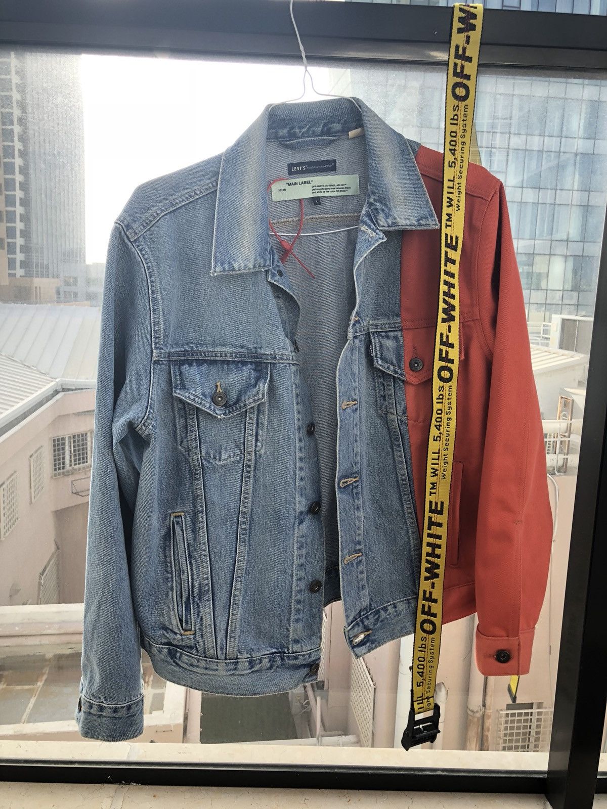 Off white outlet levis denim jacket