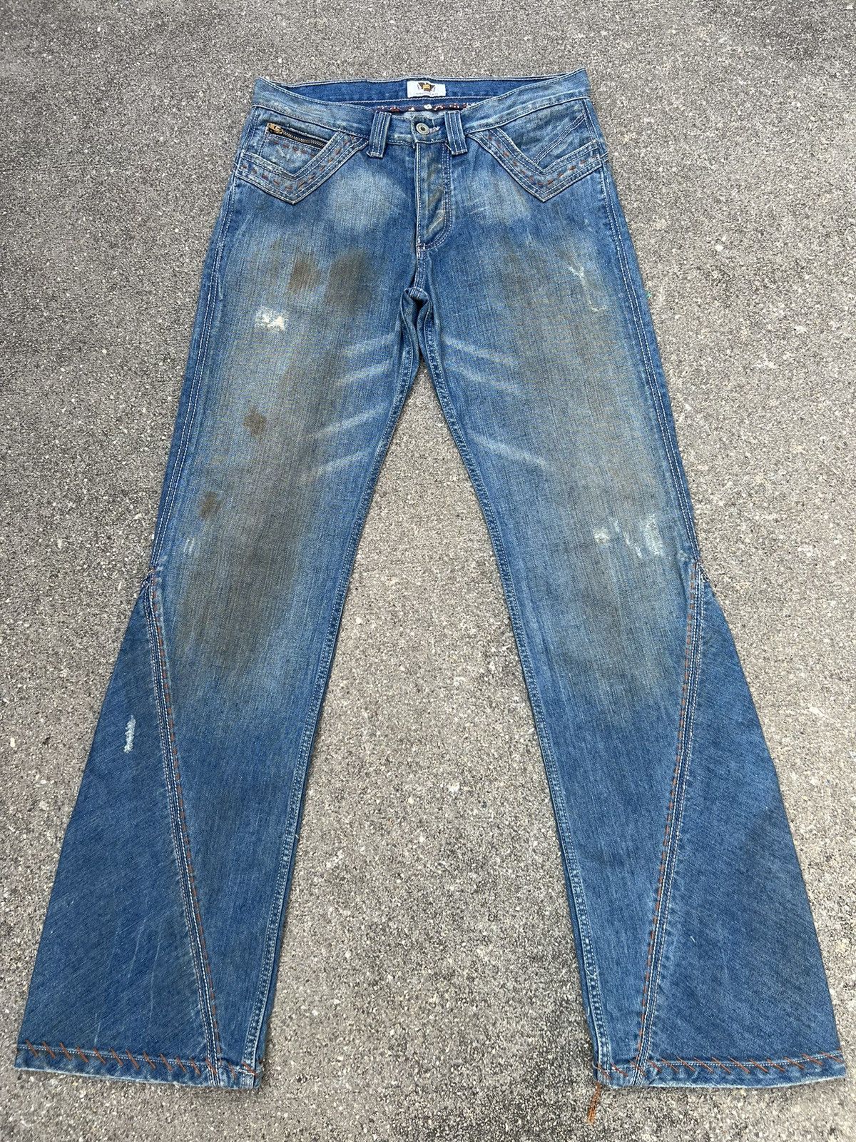 Antik Denim Dirty Mud 2000s Antik Denim Dirty Fade Denim Bootcut Jeans Size US 31 - 1 Thumbnail