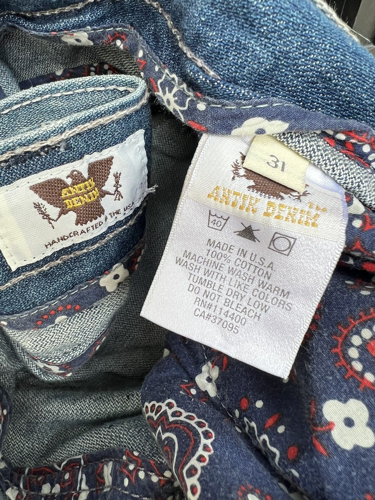 Antik Denim Dirty Mud 2000s Antik Denim Dirty Fade Denim Bootcut Jeans Size US 31 - 19 Thumbnail