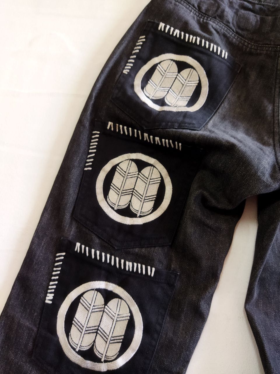 Japanese Brand Japanese Brand Sukajan Style 7 Pocket Jeans Size US 33 - 7 Thumbnail