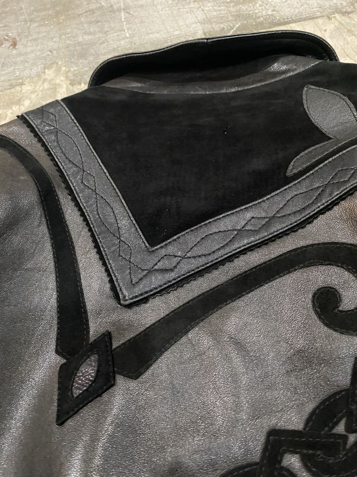 Marc Buchanan 90s Pelle Pelle Marc Buchanan chain tribal tattoo leather Size US L / EU 52-54 / 3 - 15 Thumbnail