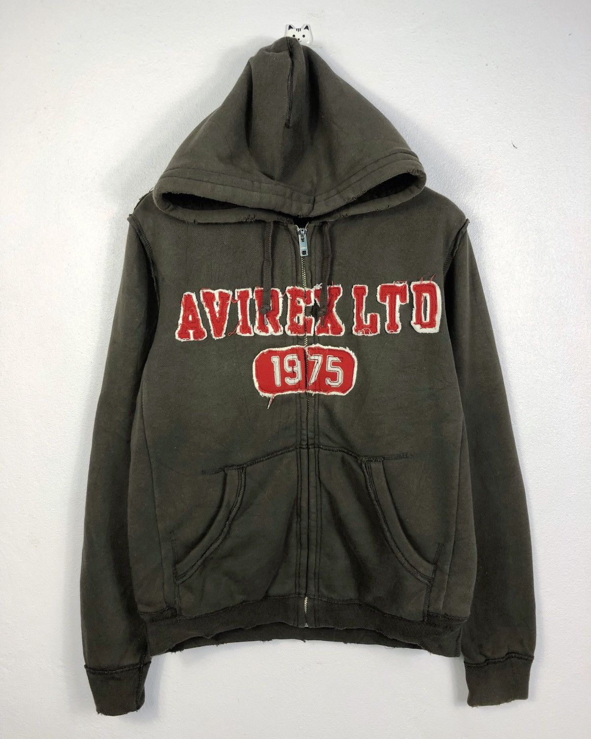 Rare Avirex Varsity Embroidered Hoodie