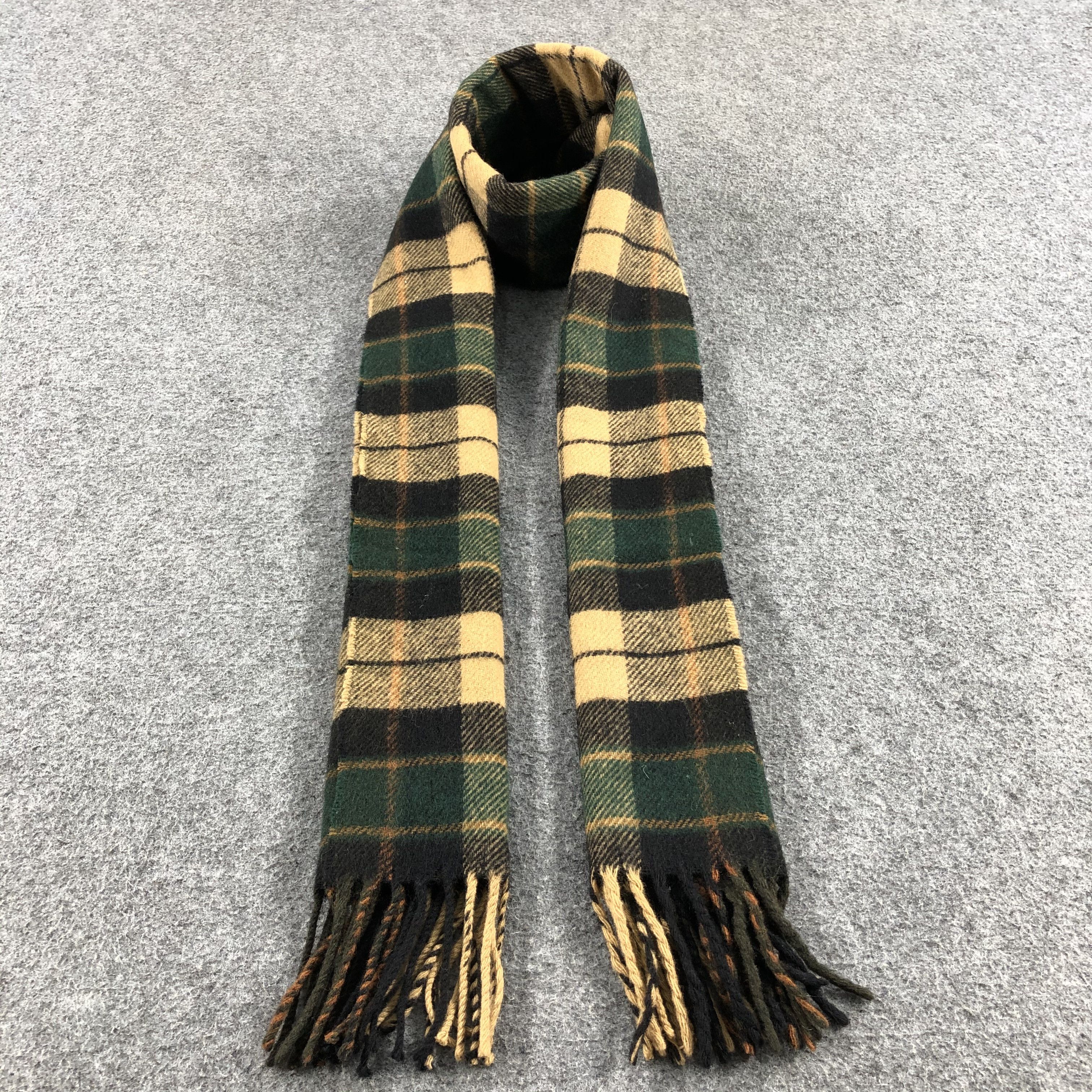Polo Ralph Lauren Polo Ralph Lauren Tartan Wool Scarf Muffler V701 Size ONE SIZE - 1 Thumbnail
