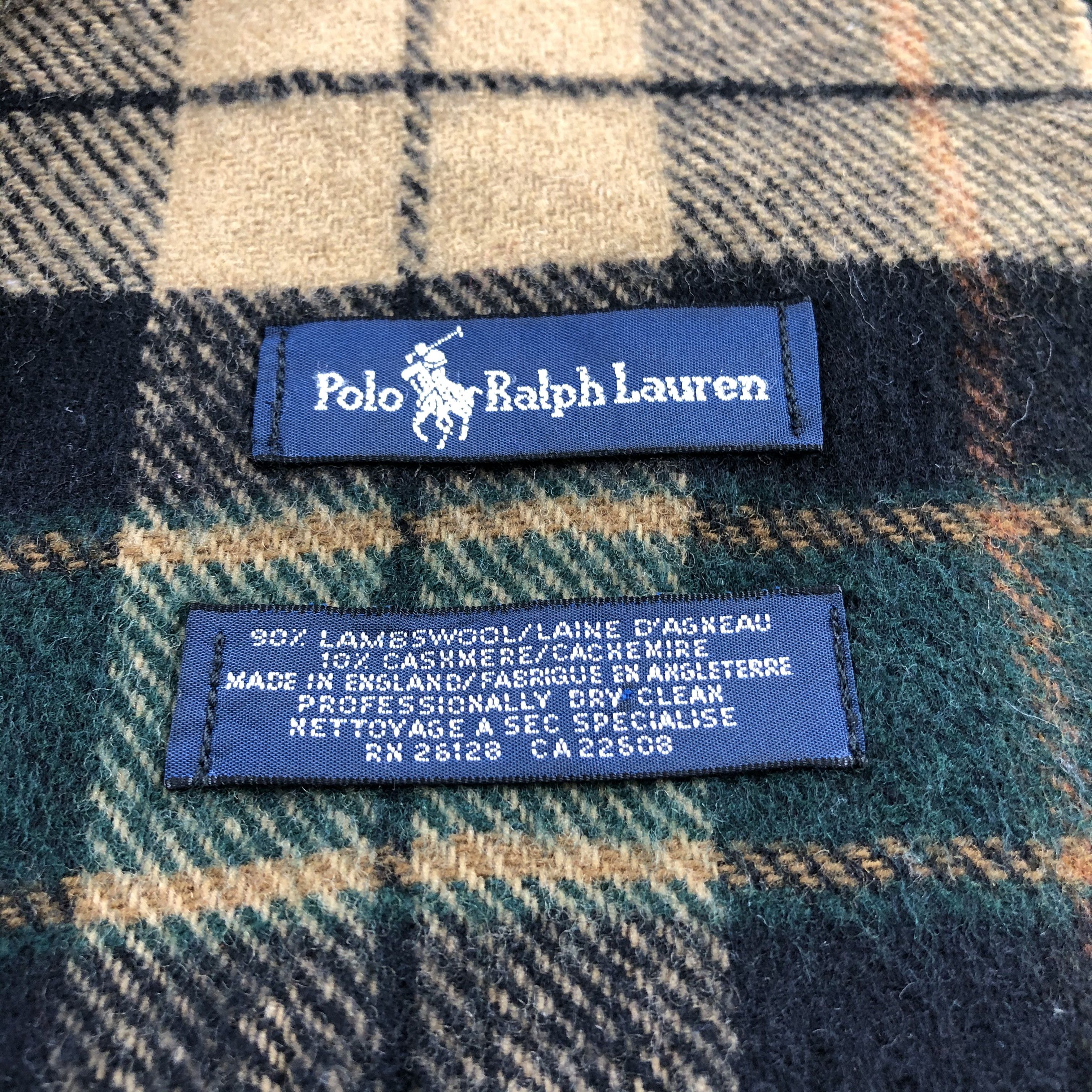 Polo Ralph Lauren Polo Ralph Lauren Tartan Wool Scarf Muffler V701 Size ONE SIZE - 5 Thumbnail