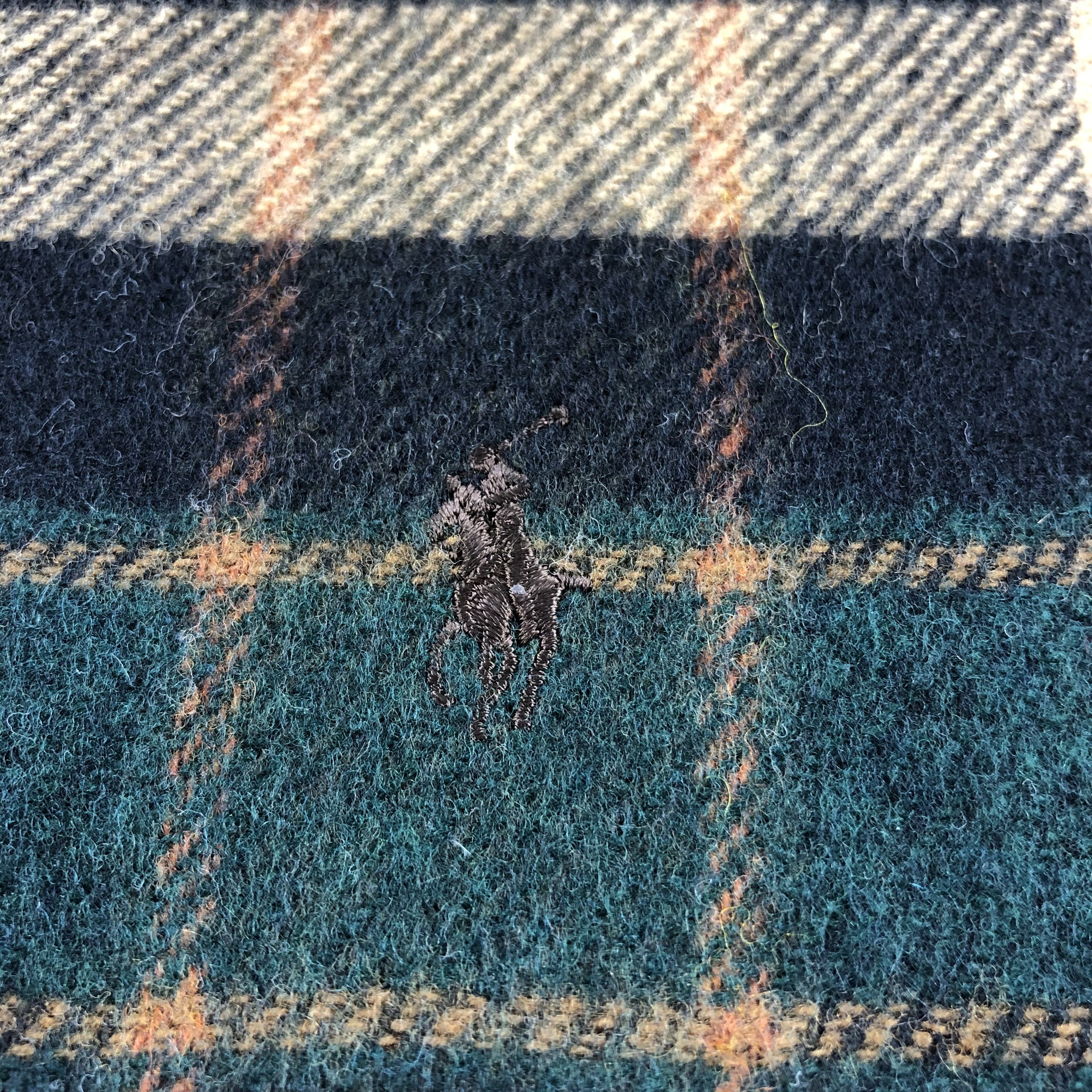 Polo Ralph Lauren Polo Ralph Lauren Tartan Wool Scarf Muffler V701 Size ONE SIZE - 4 Thumbnail