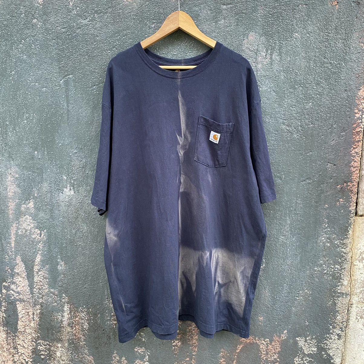 Carhartt Thrashed Faded Vintage Y2K Carhartt Pocket ERD GRUNGE TEE Size US XXL / EU 58 / 5 - 1 Thumbnail