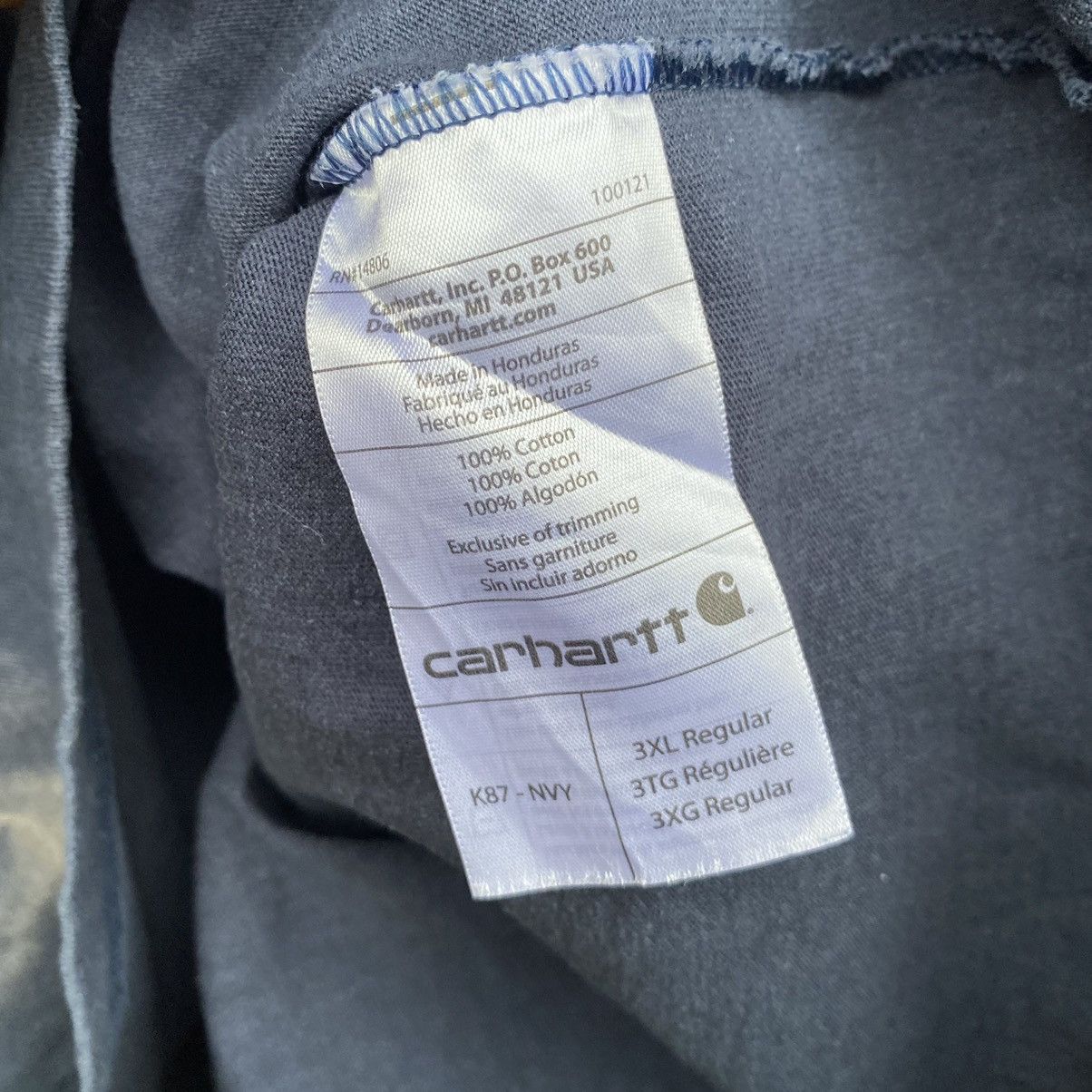 Carhartt Thrashed Faded Vintage Y2K Carhartt Pocket ERD GRUNGE TEE Size US XXL / EU 58 / 5 - 5 Thumbnail