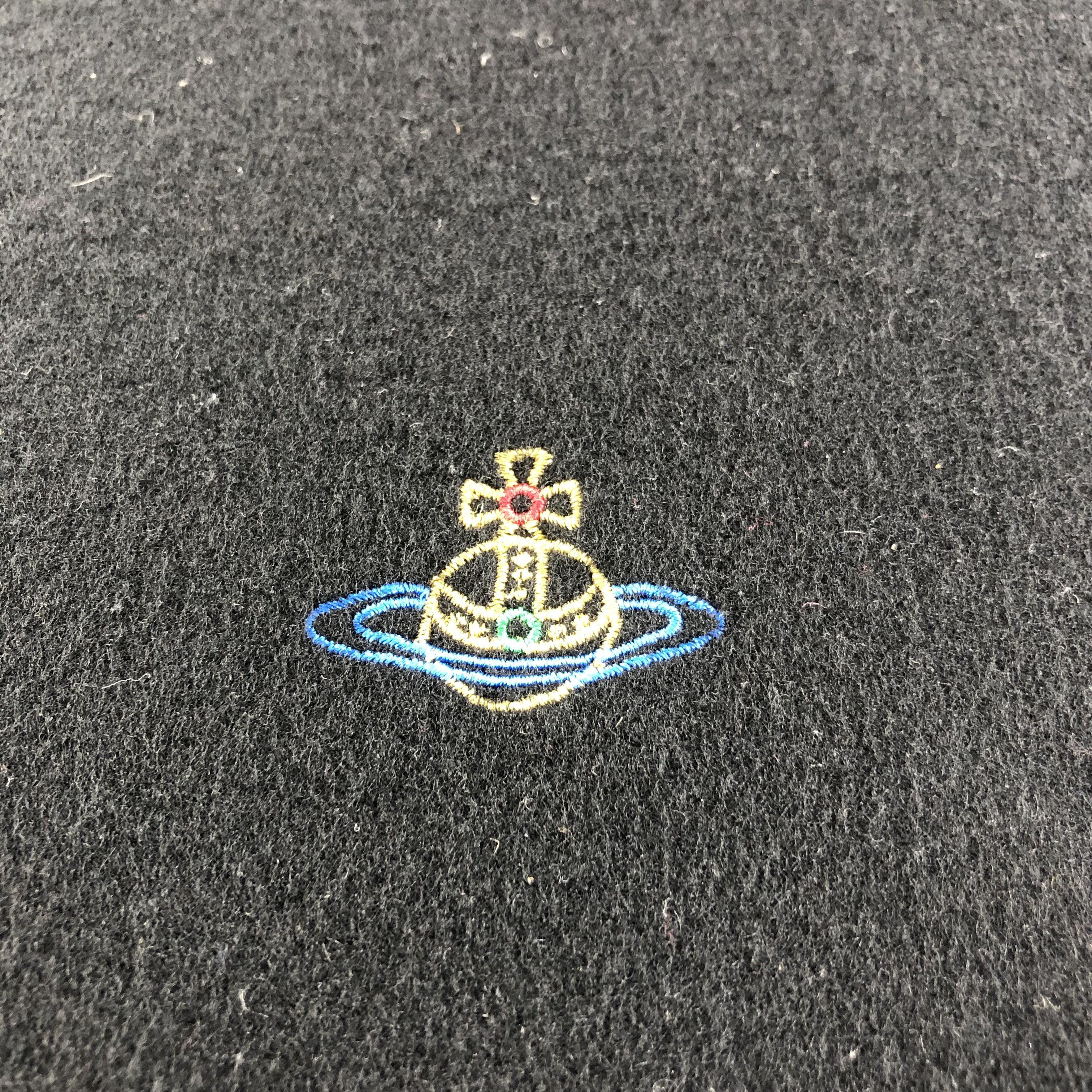 Vivienne Westwood Vivienne Westwood Plain Black Wool Scarf Muffler V1384 Size ONE SIZE - 3 Thumbnail