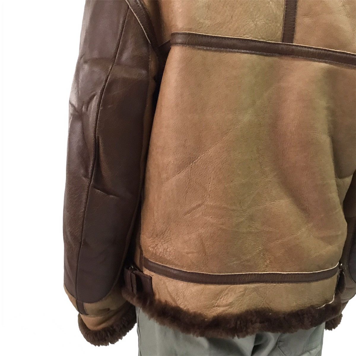 Leather B3 Shearling Leather Jacket Design Like WWII Pearl Harbor Size US XL / EU 56 / 4 - 10 Thumbnail