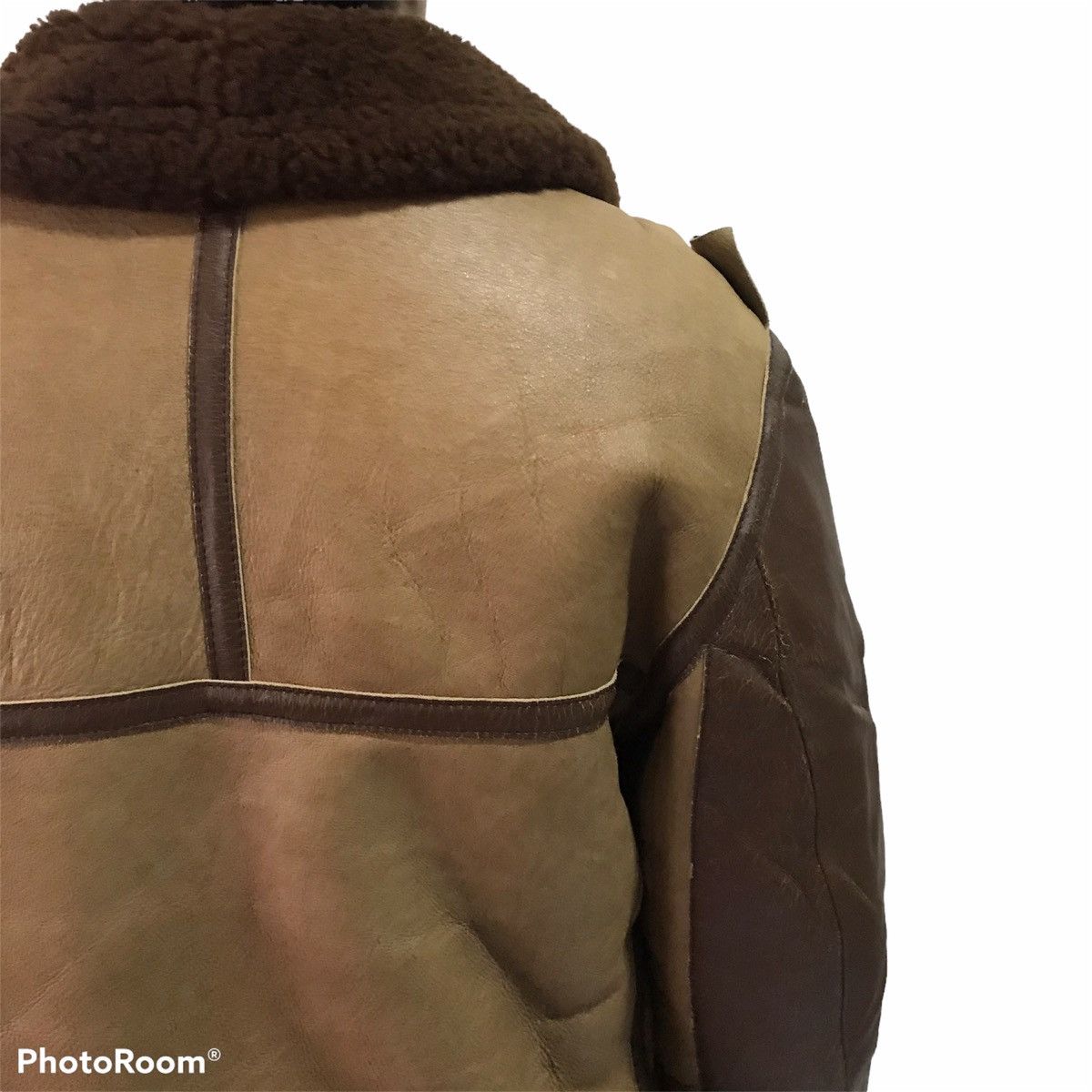 Leather B3 Shearling Leather Jacket Design Like WWII Pearl Harbor Size US XL / EU 56 / 4 - 9 Thumbnail