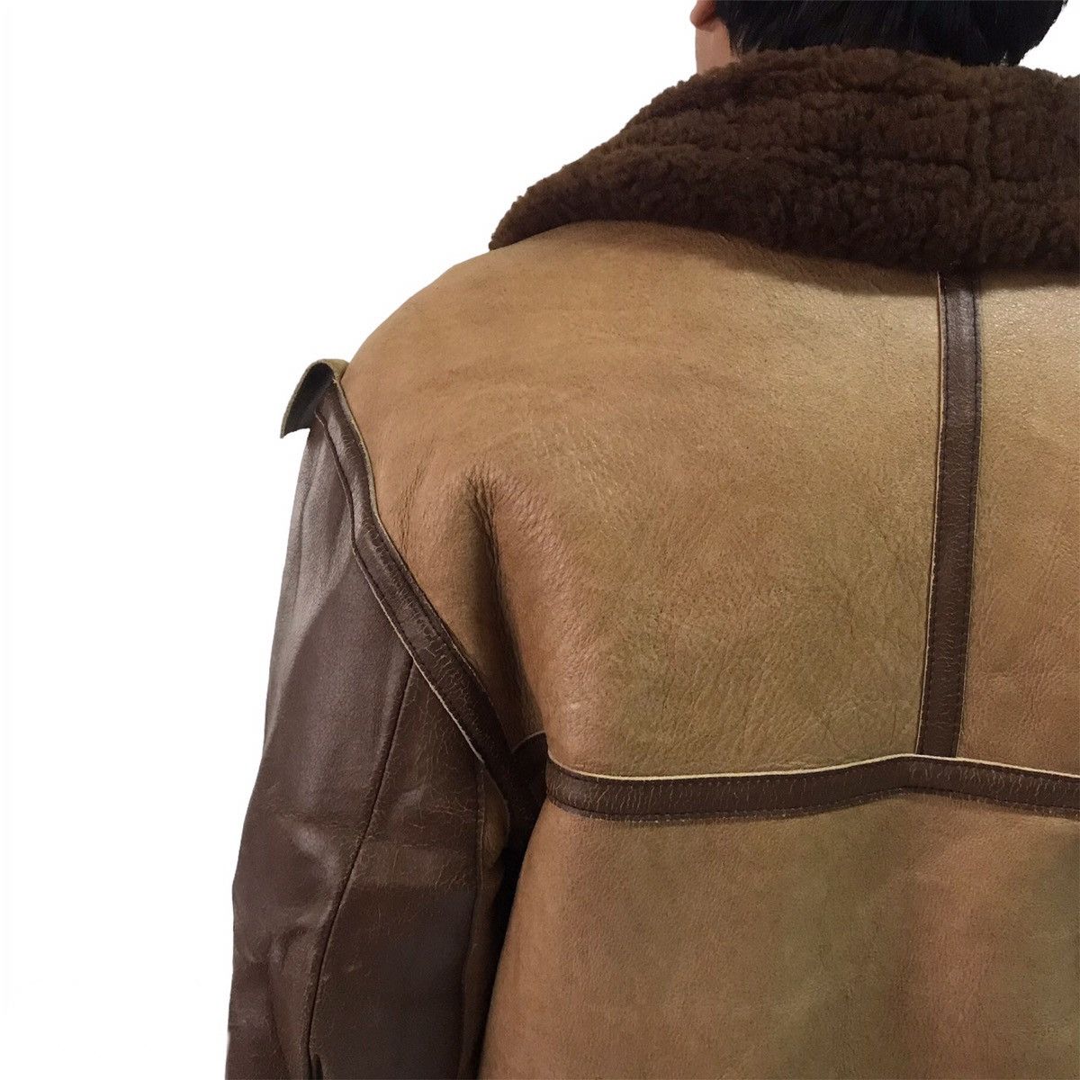 Leather B3 Shearling Leather Jacket Design Like WWII Pearl Harbor Size US XL / EU 56 / 4 - 8 Thumbnail