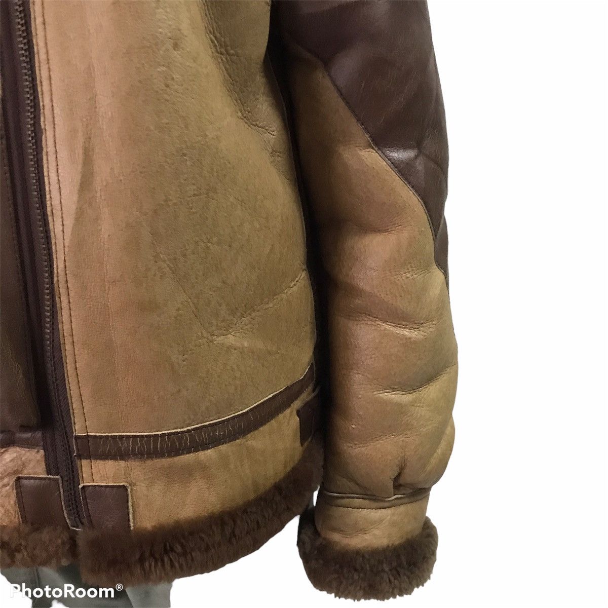Leather B3 Shearling Leather Jacket Design Like WWII Pearl Harbor Size US XL / EU 56 / 4 - 7 Thumbnail