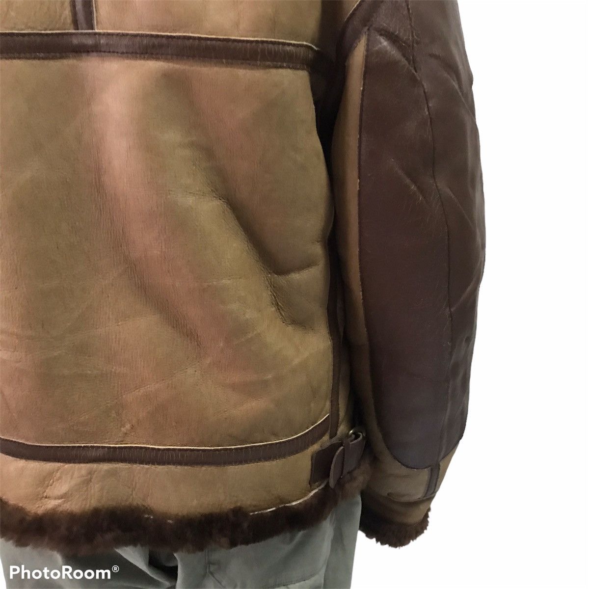 Leather B3 Shearling Leather Jacket Design Like WWII Pearl Harbor Size US XL / EU 56 / 4 - 11 Thumbnail