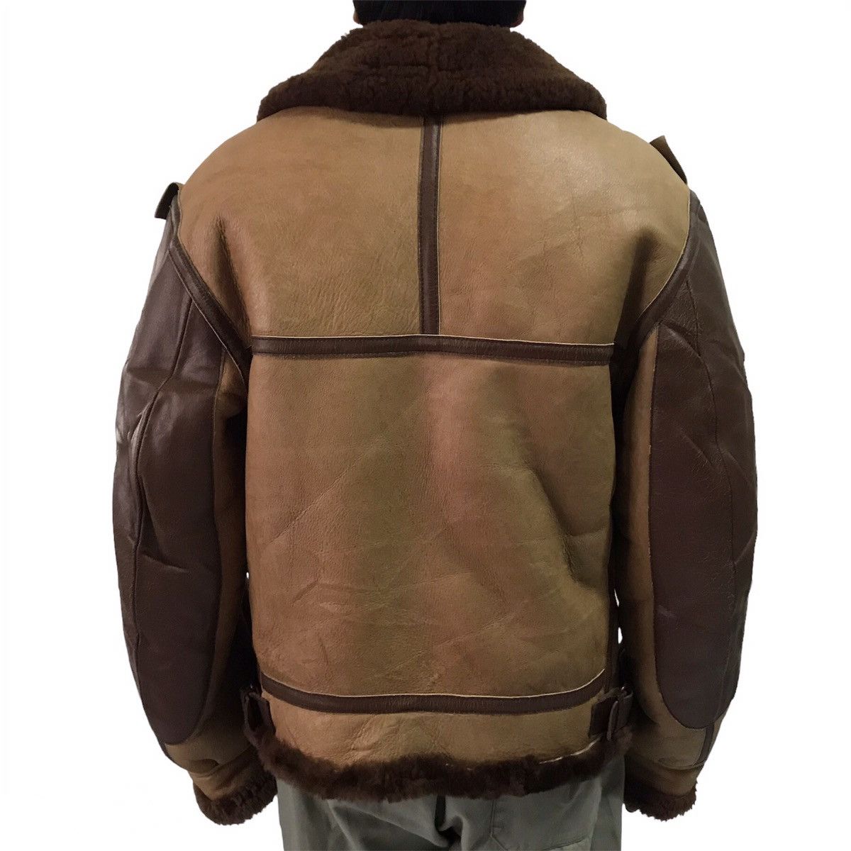 Leather B3 Shearling Leather Jacket Design Like WWII Pearl Harbor Size US XL / EU 56 / 4 - 2 Thumbnail