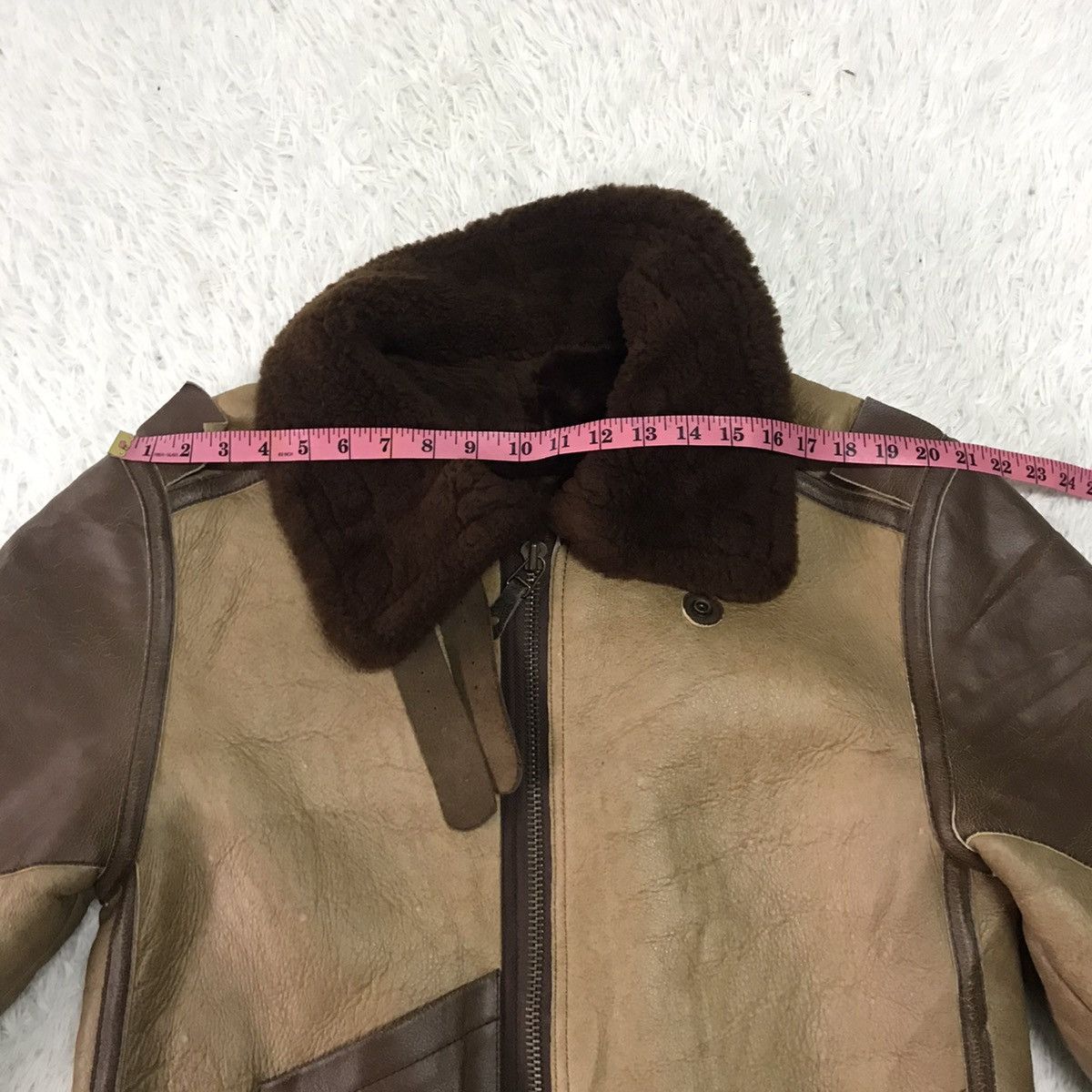 Leather B3 Shearling Leather Jacket Design Like WWII Pearl Harbor Size US XL / EU 56 / 4 - 20 Thumbnail
