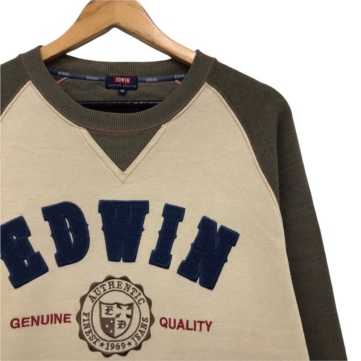 Edwin × Japanese Brand × Vintage Vintage Edwin Big Logo Spellout Sweatshirt Size US M / EU 48-50 / 2 - 5 Thumbnail